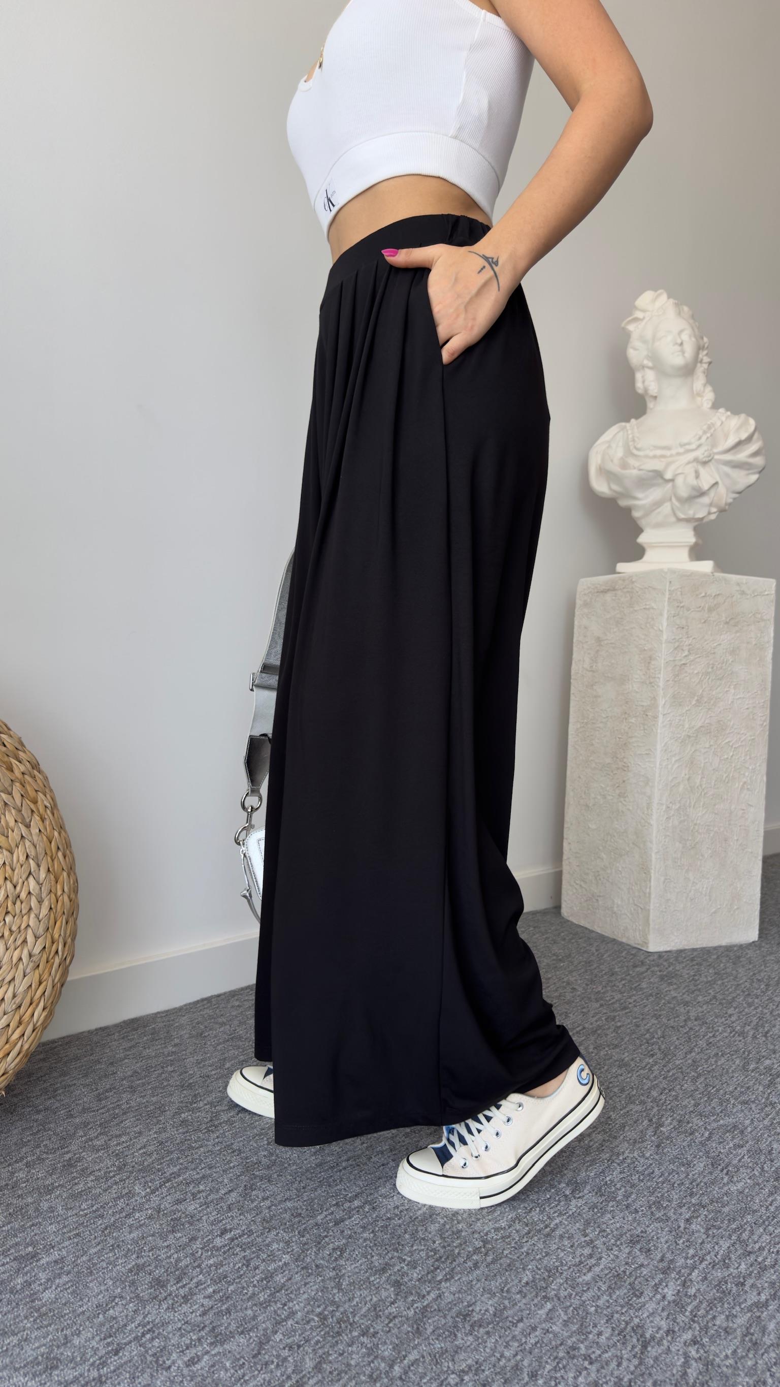 Premıum Oys Model Siyah Pileli Pantolon