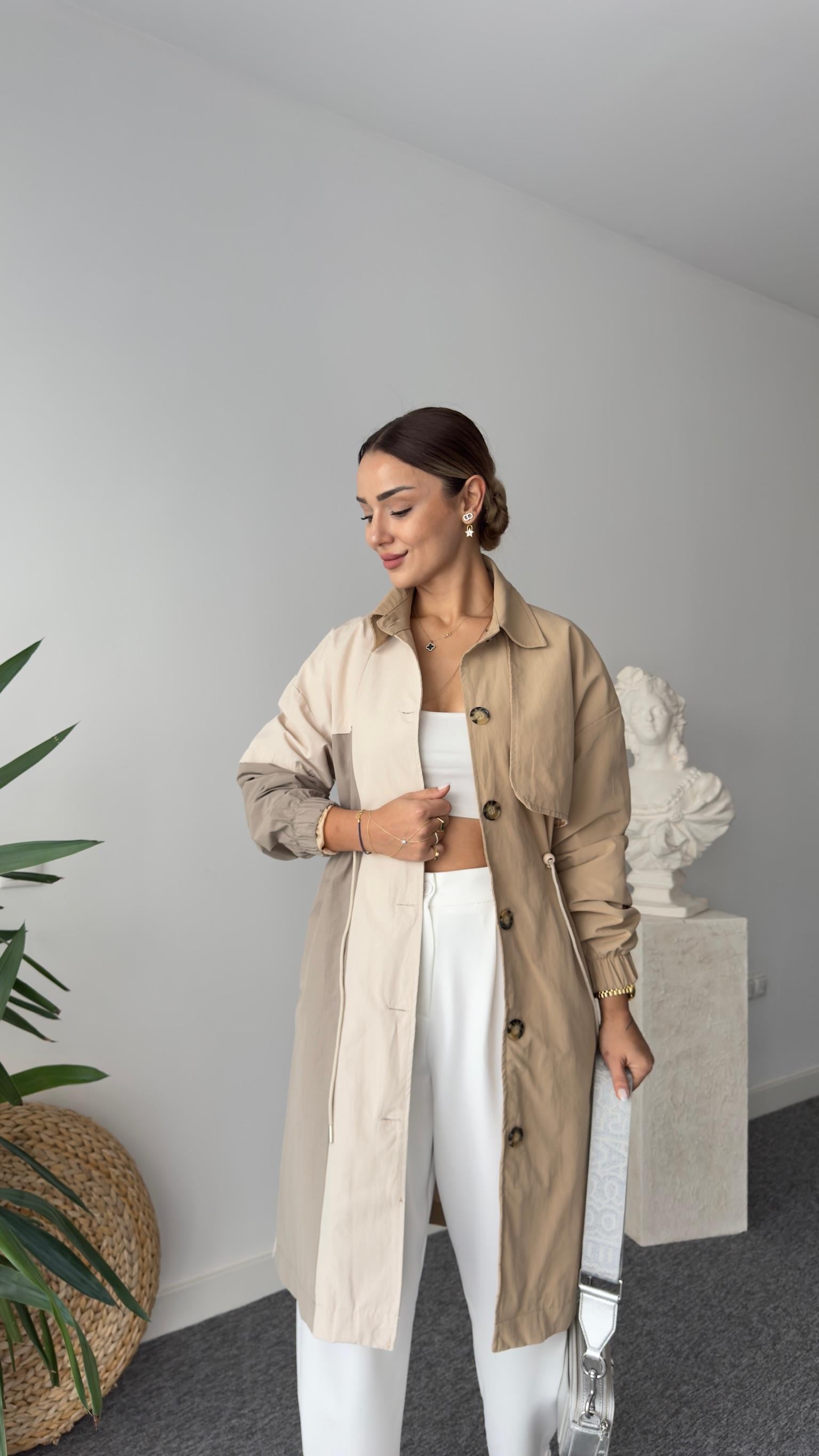 Tws Model Üç Renk Trençkot