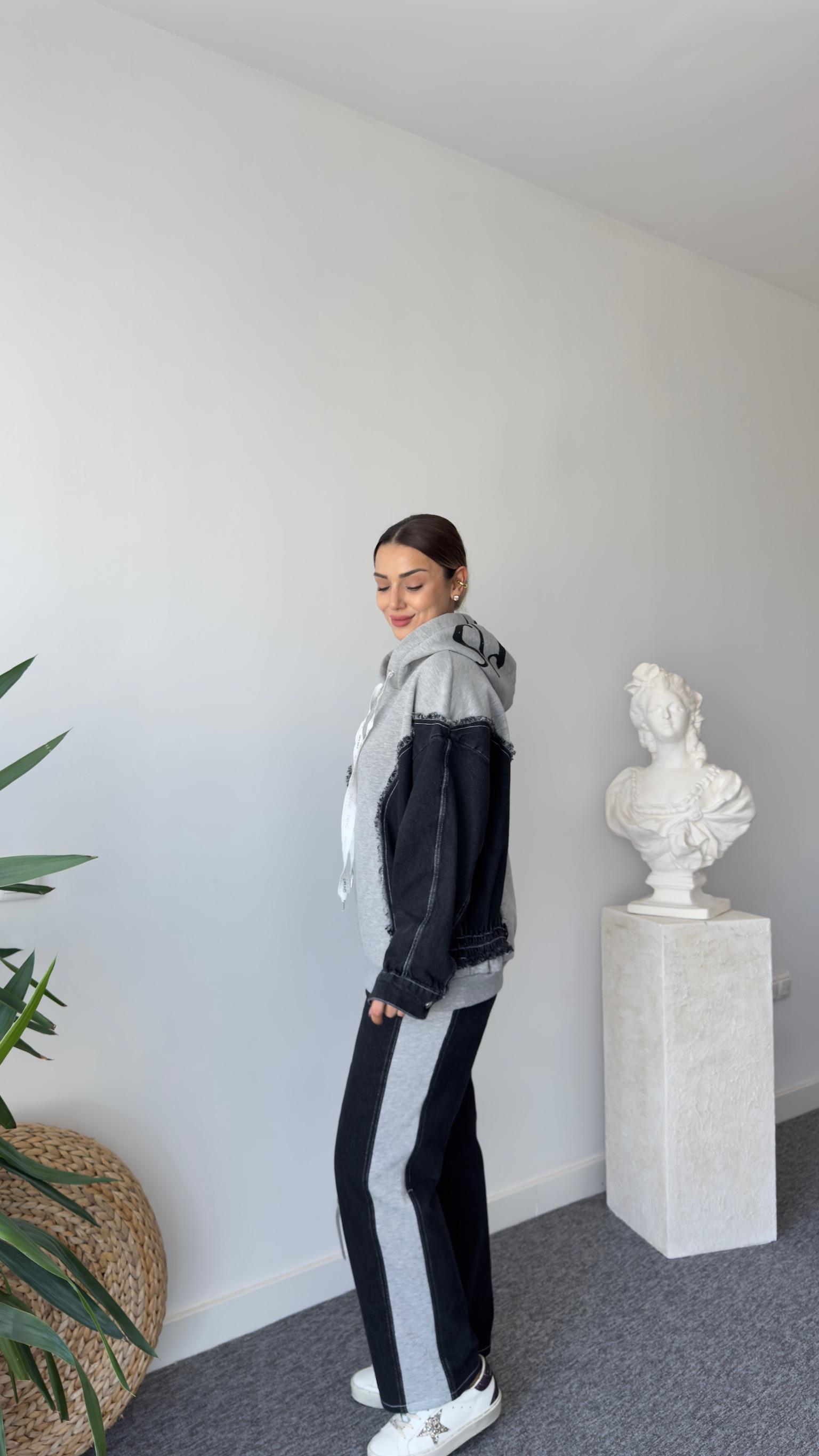 Hector Kot Garnili Kapüşonlu Sweatshirt