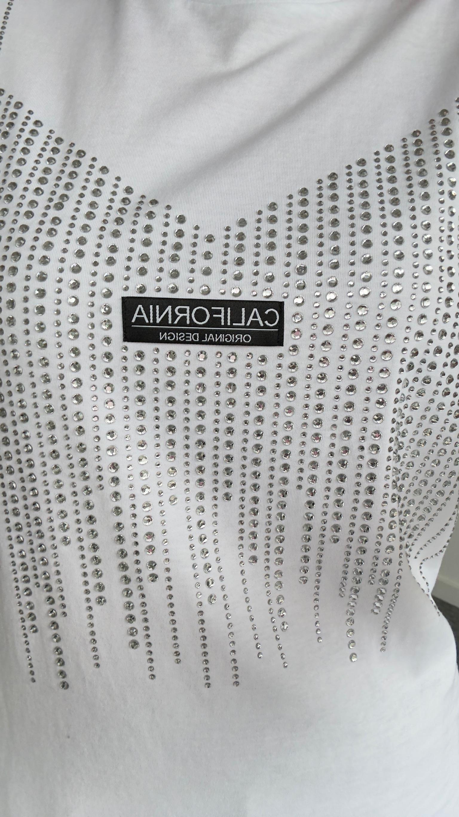 Xoxo Taşlı Beyaz Tshirt