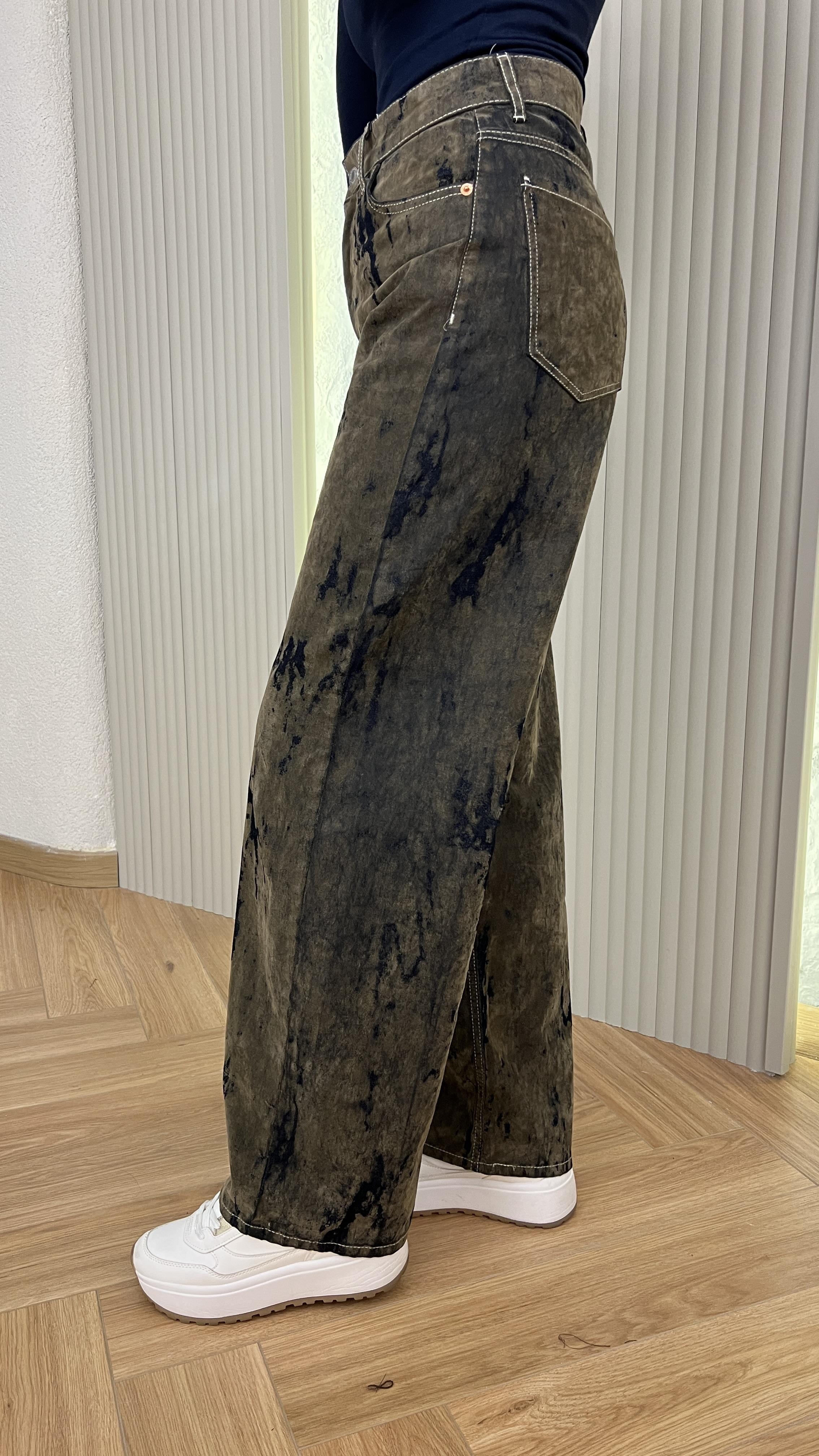 Arica Orj Marka Flok Baskı Jean
