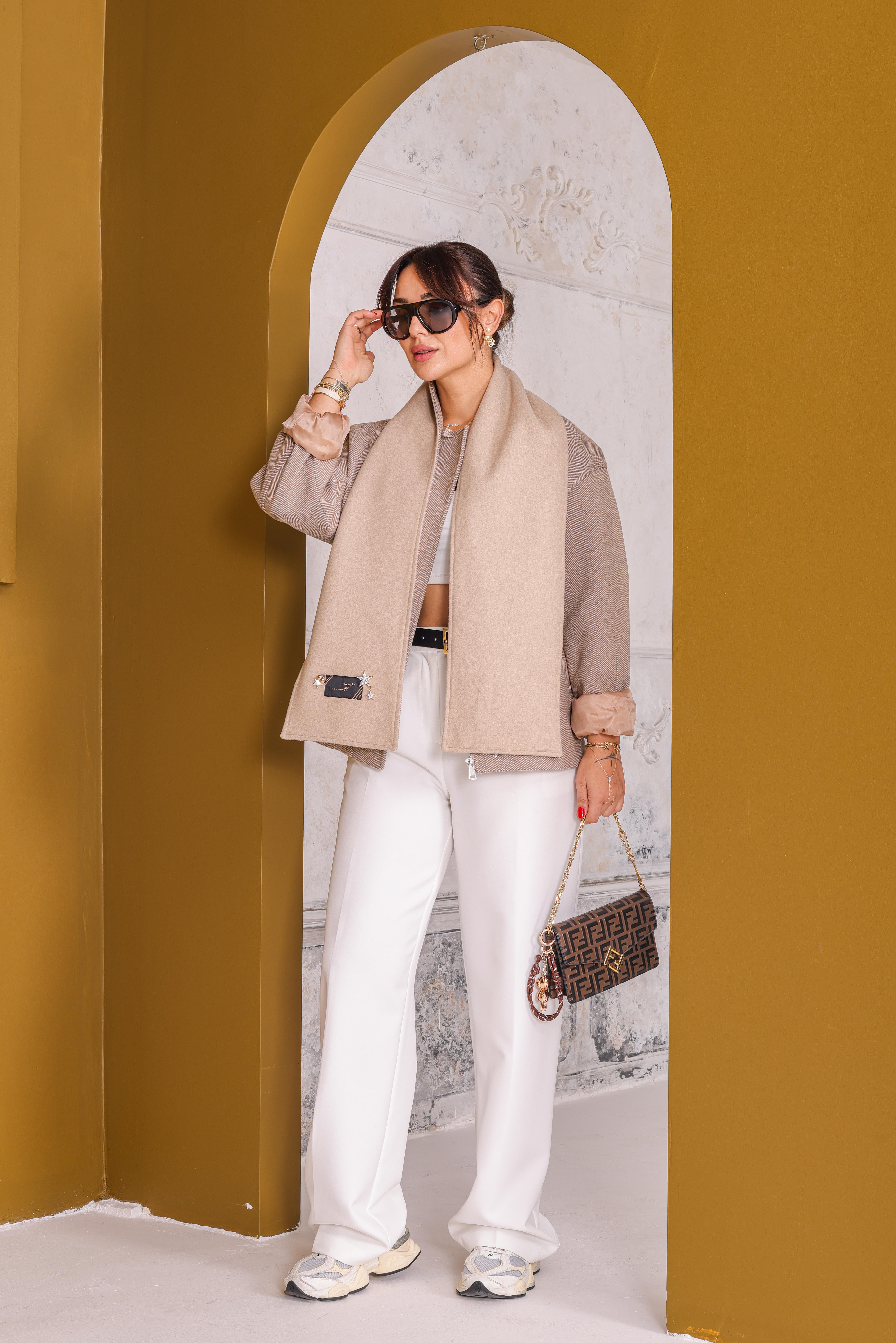 Bej Caster Çıkarılabilir Atkılı Tws Model Kaban