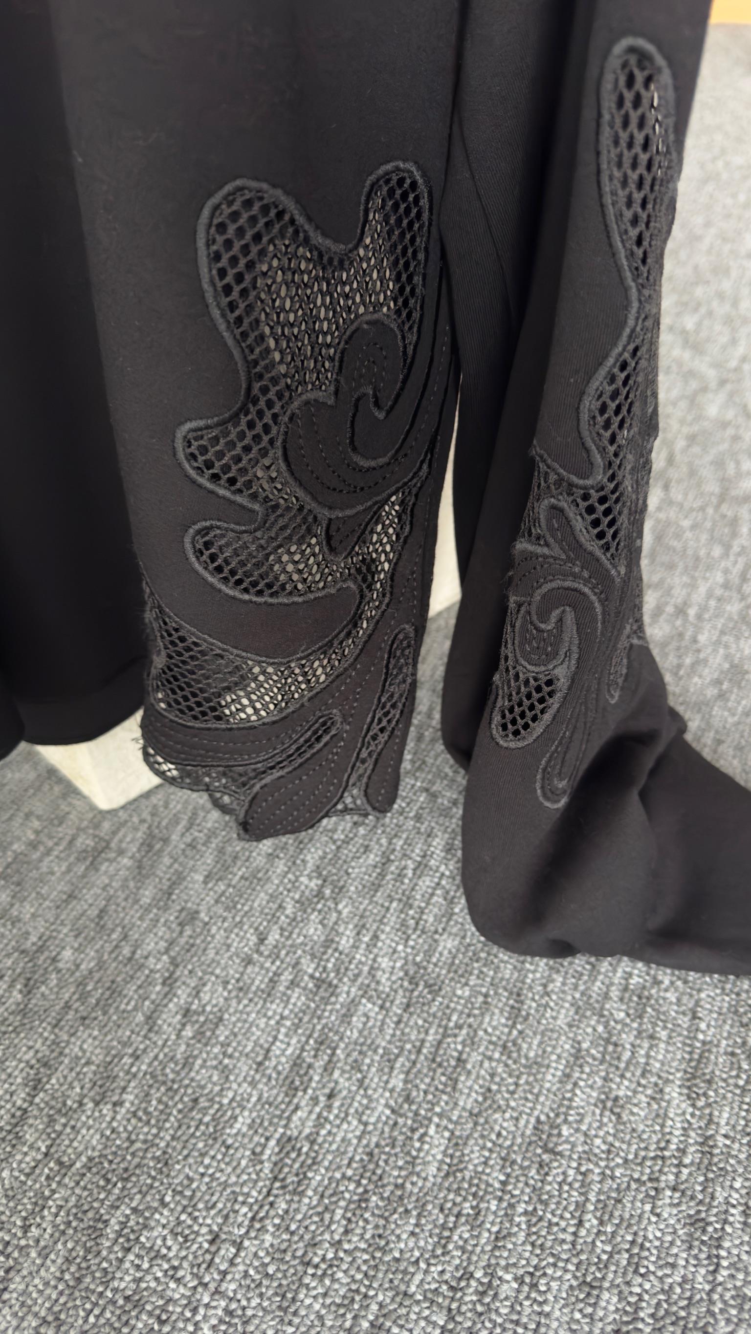 Orj Model Nakış Aplikeli Siyah Sweat