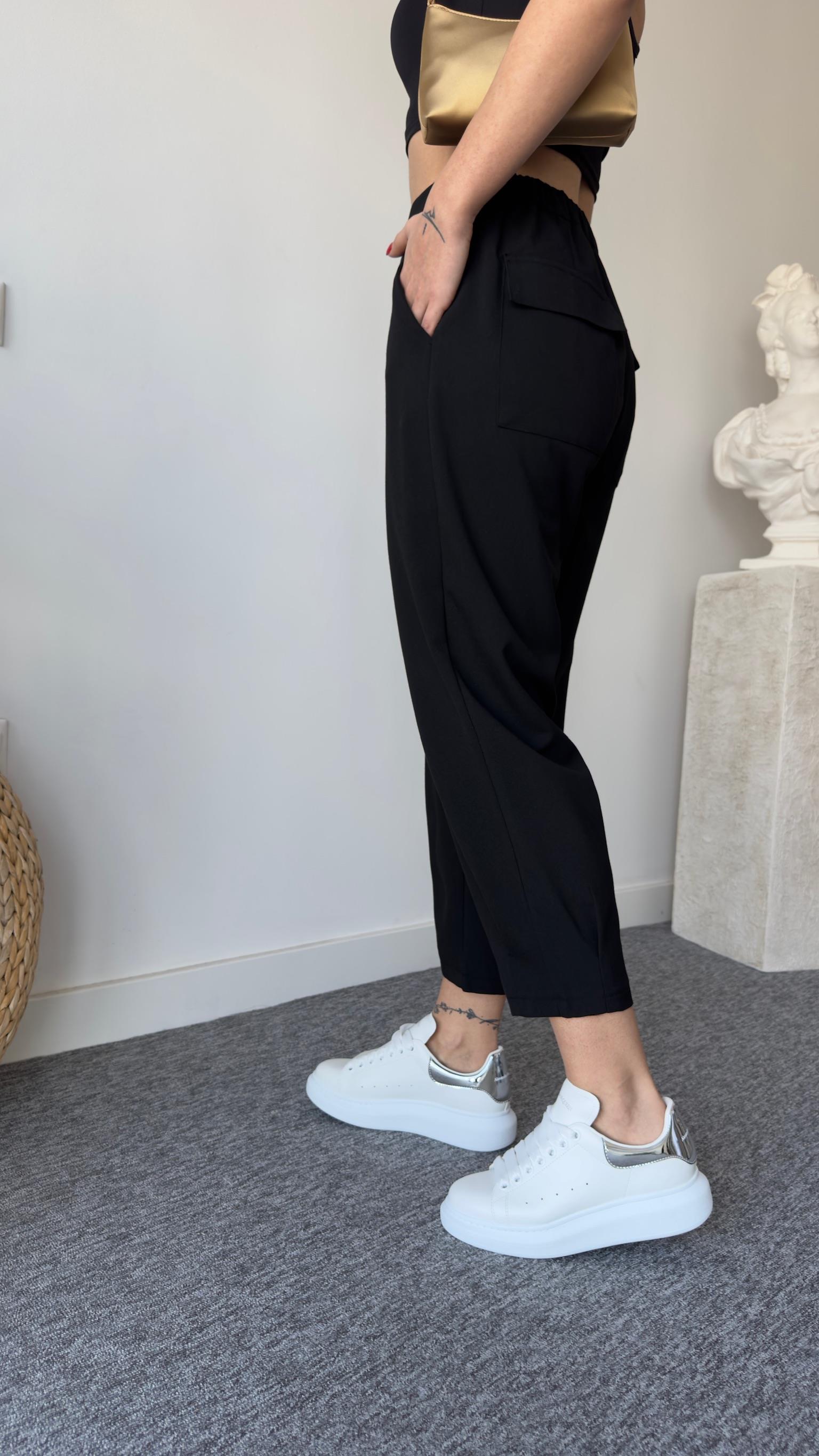 Crey Zra Model Siyah Kumaş Pantolon