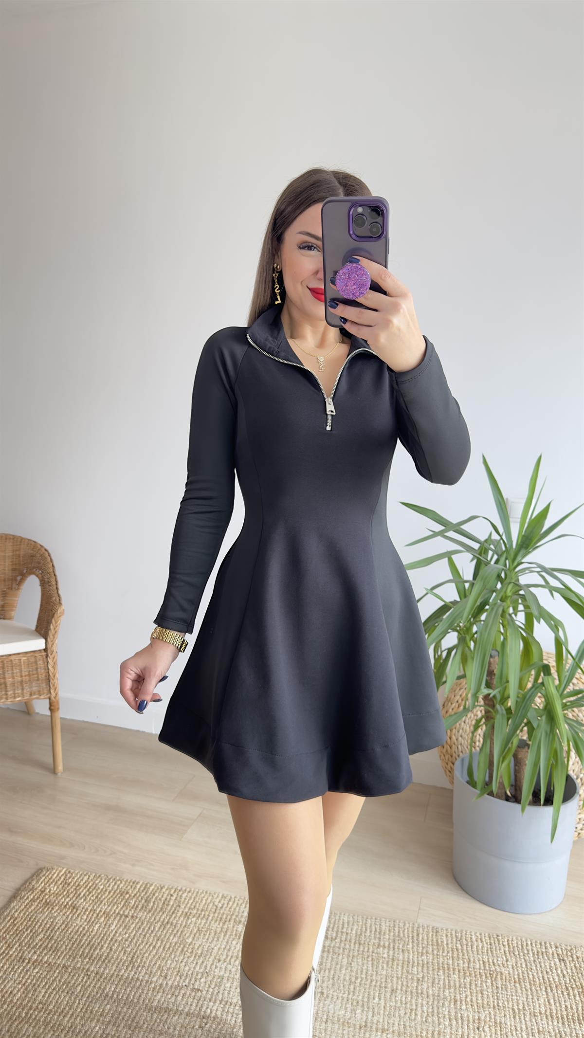 Marka Model Scuba Detay Elbise 