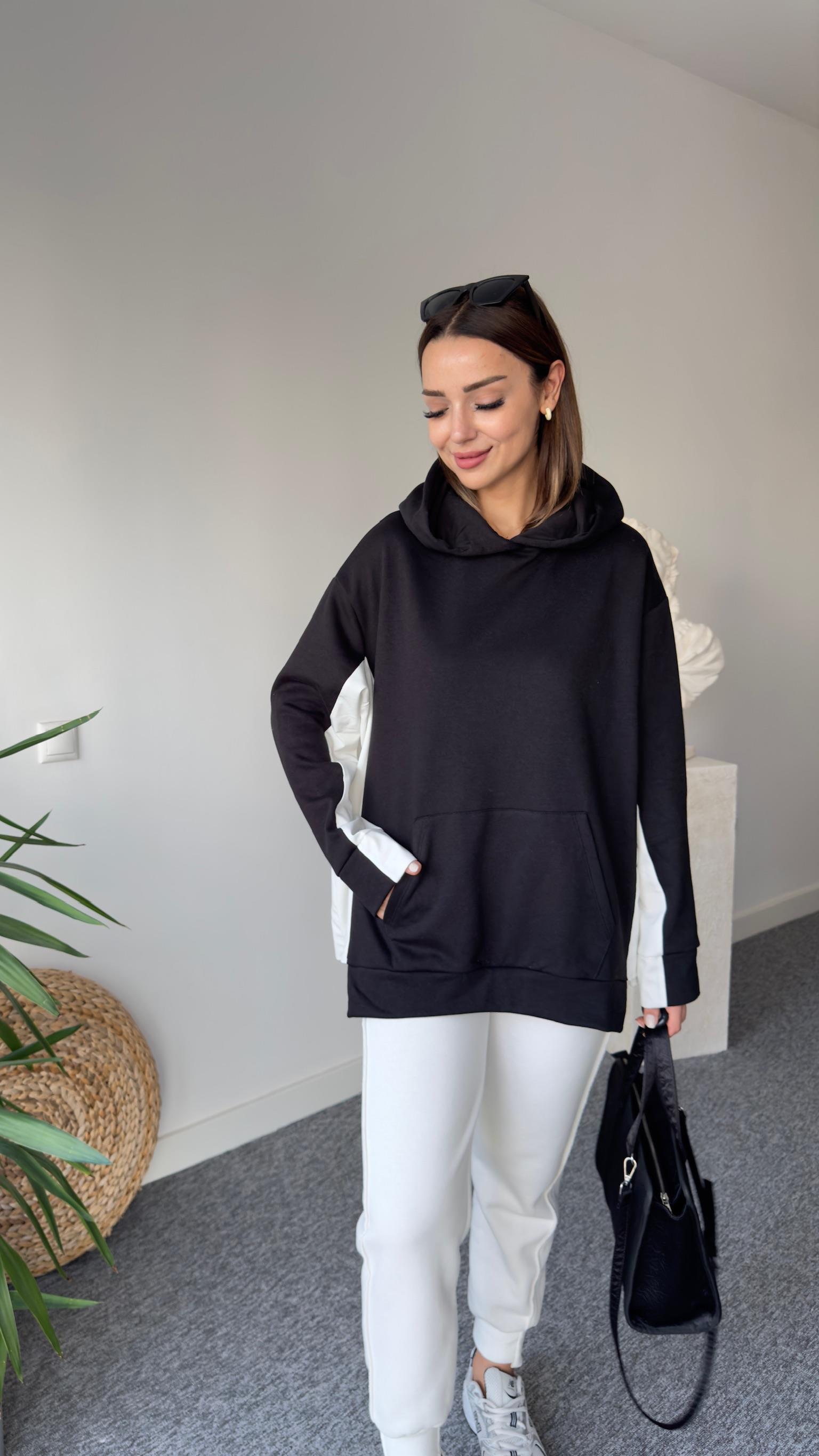 Zra Model Siyah Şardonlu Sweatshirt