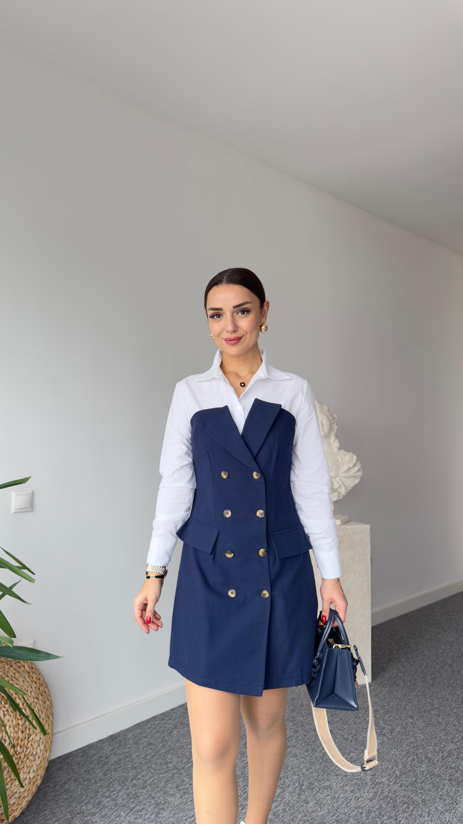 Mein Poplin Garnili Gabardin Elbise 