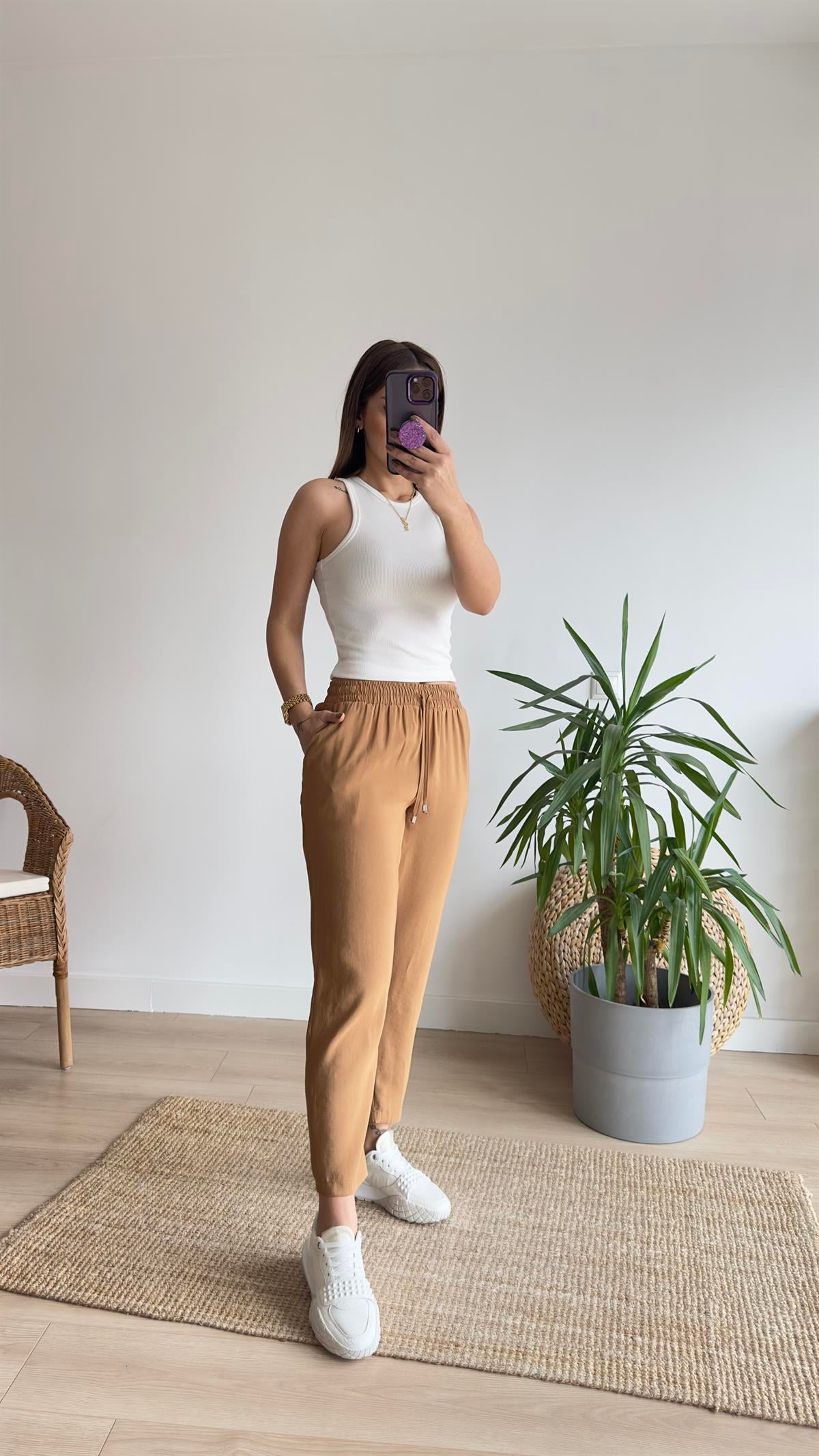 Camel Tensel Pantolon