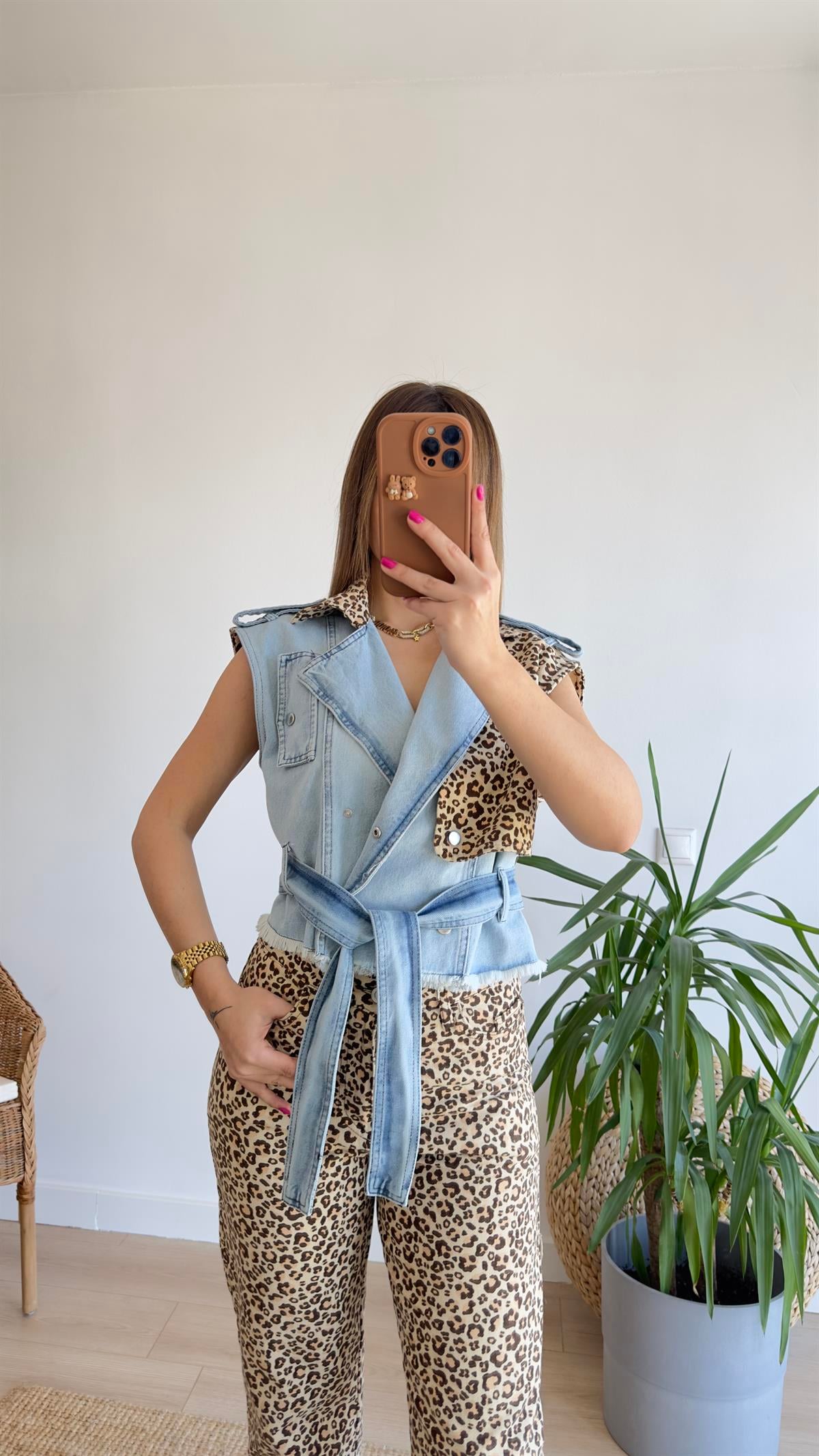 Marka Model Leopar Detay Kot Yelek