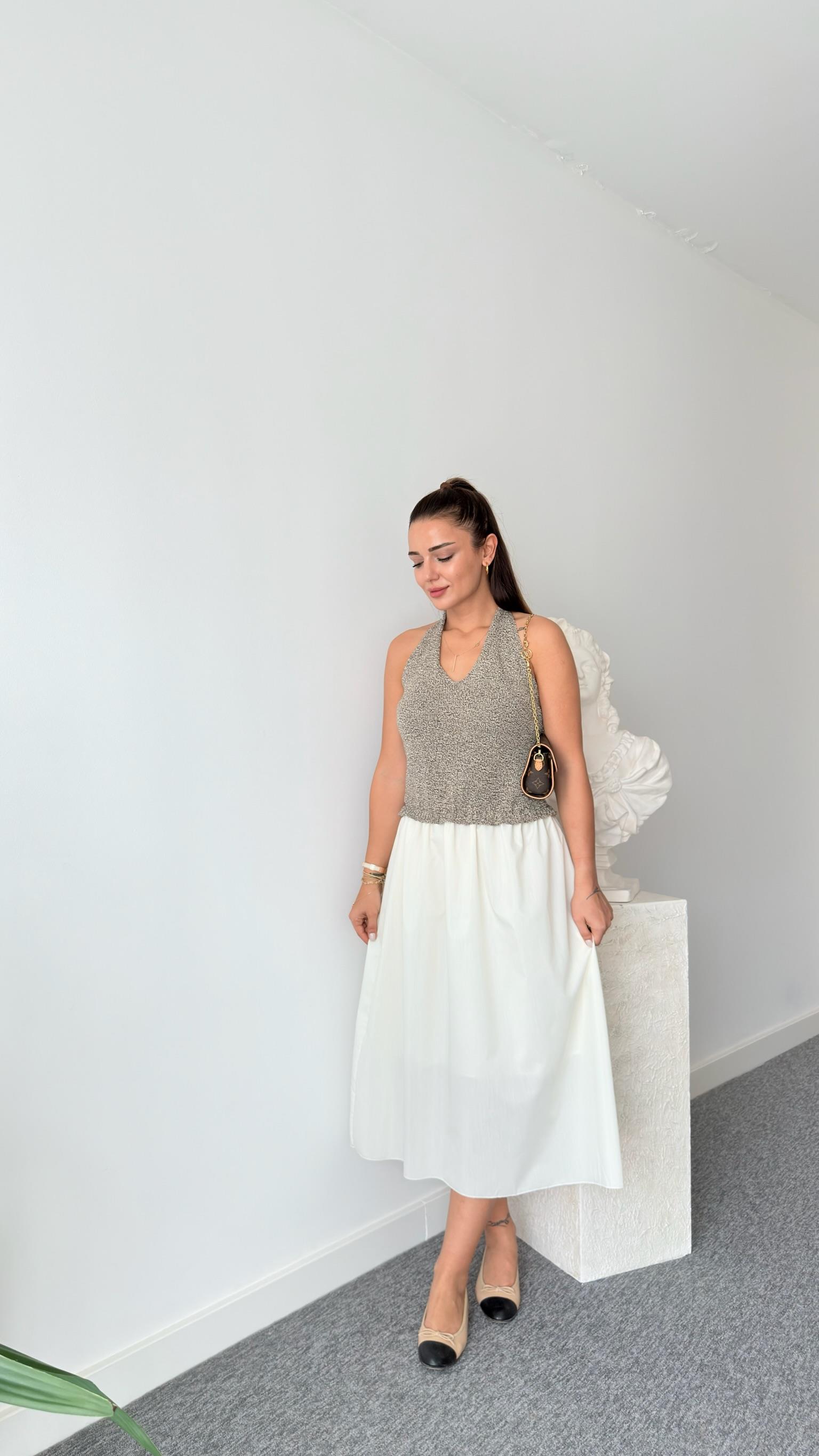 Jimy Marka Model Triko Garnili Elbise 