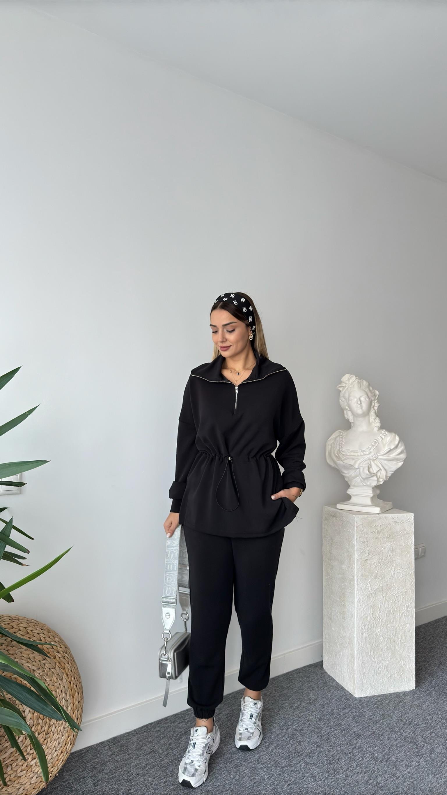 Renan Bel Büzgülü Yarım Fermuar Modal Takım