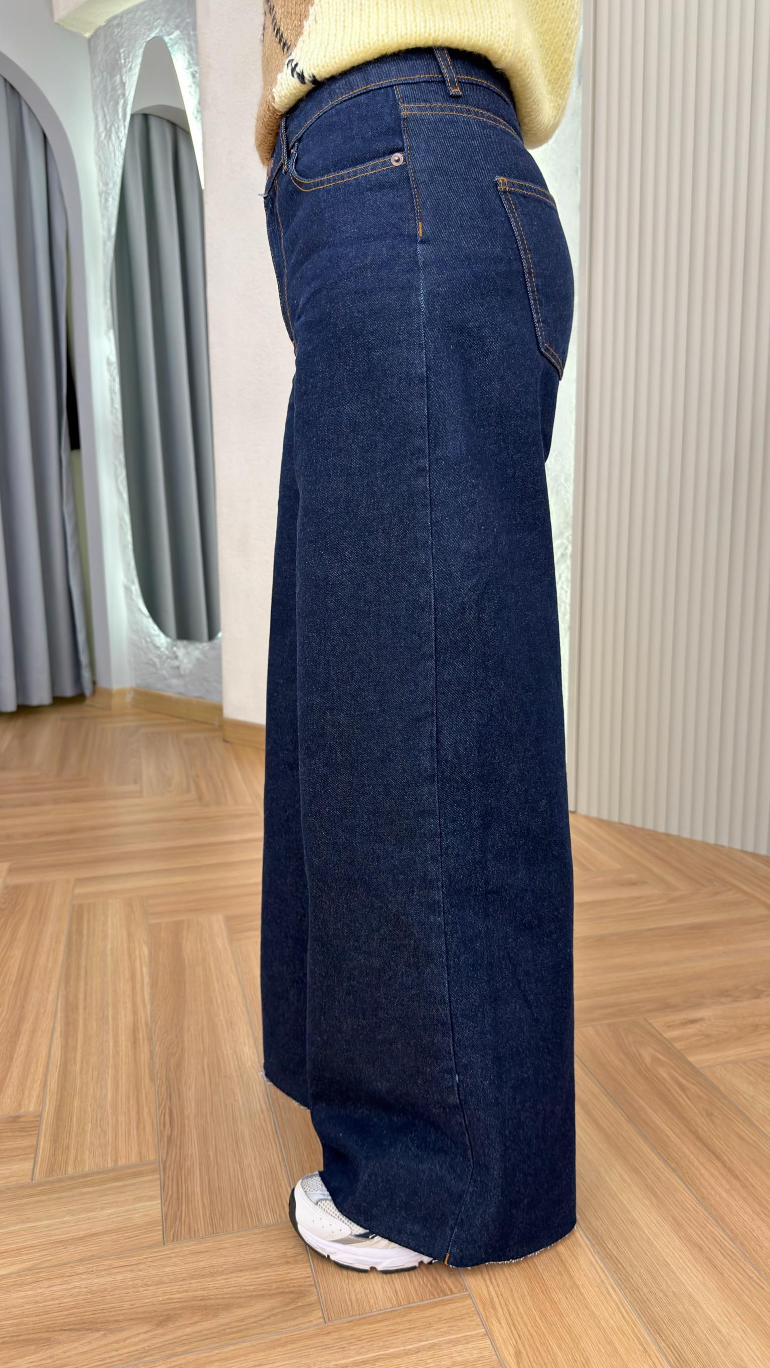 Laos Lacivert Bol Paça Jean