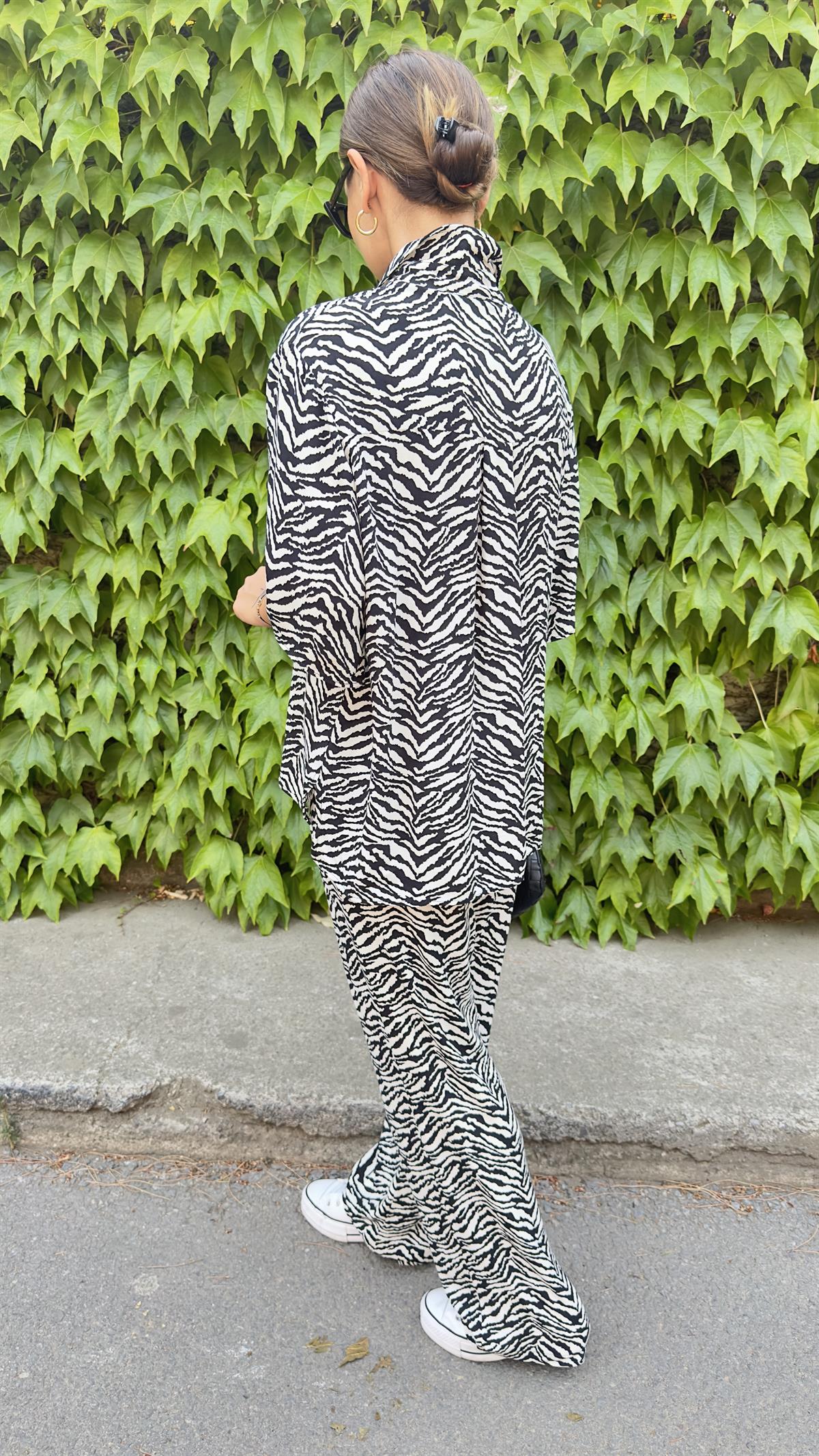 Orj Marka Zebra Desen İkili Takım