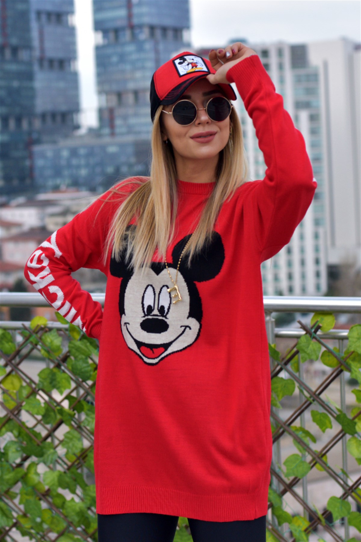 Mickey Baskı Triko