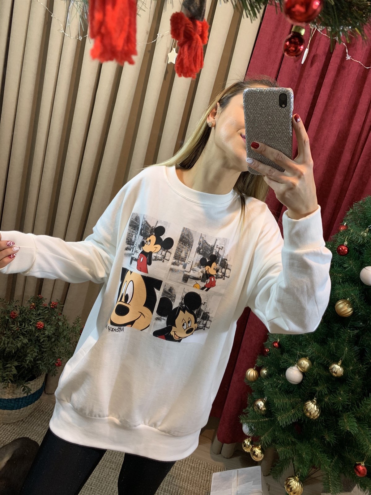 Mickey Baskılı Sweatshirt 