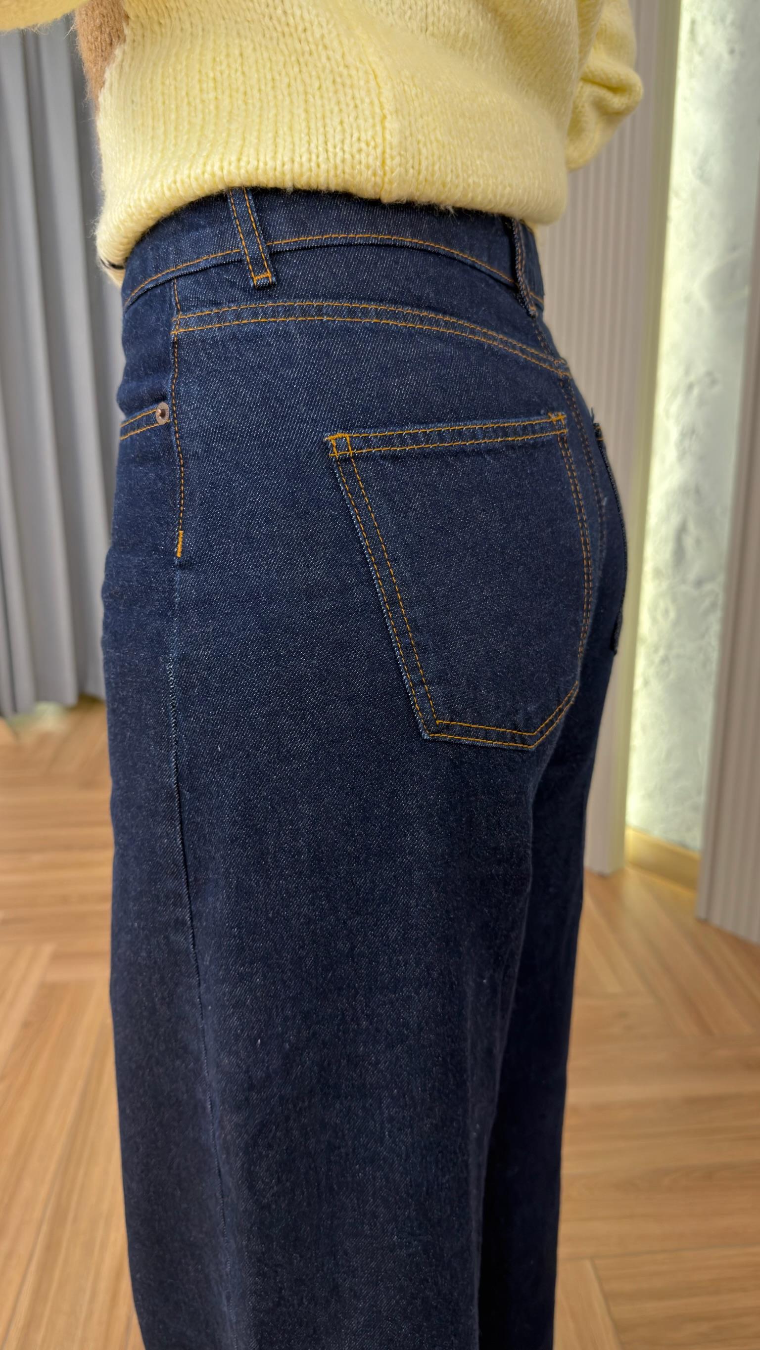 Laos Lacivert Bol Paça Jean