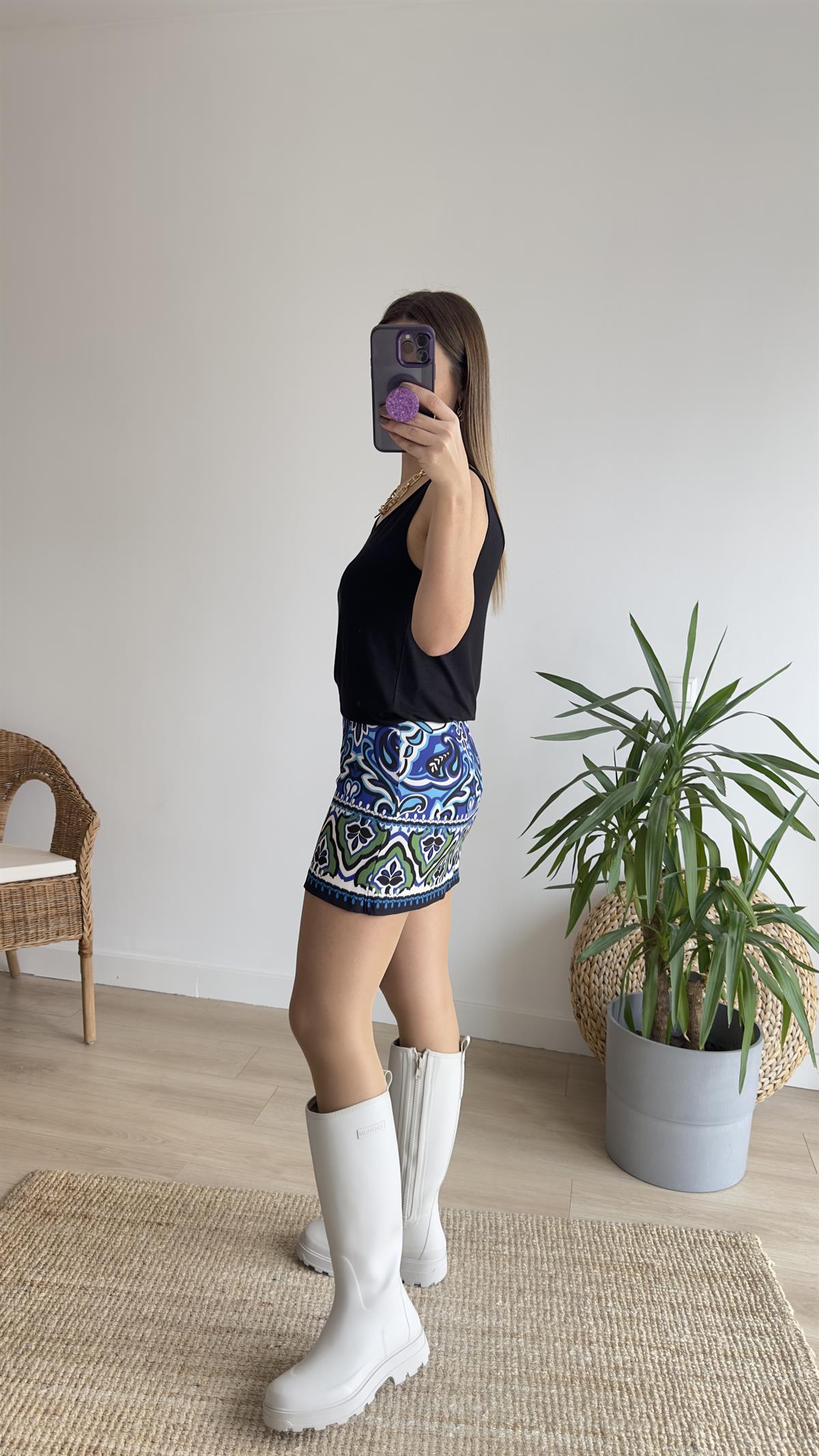 Zra Model Etnik Desen Etek