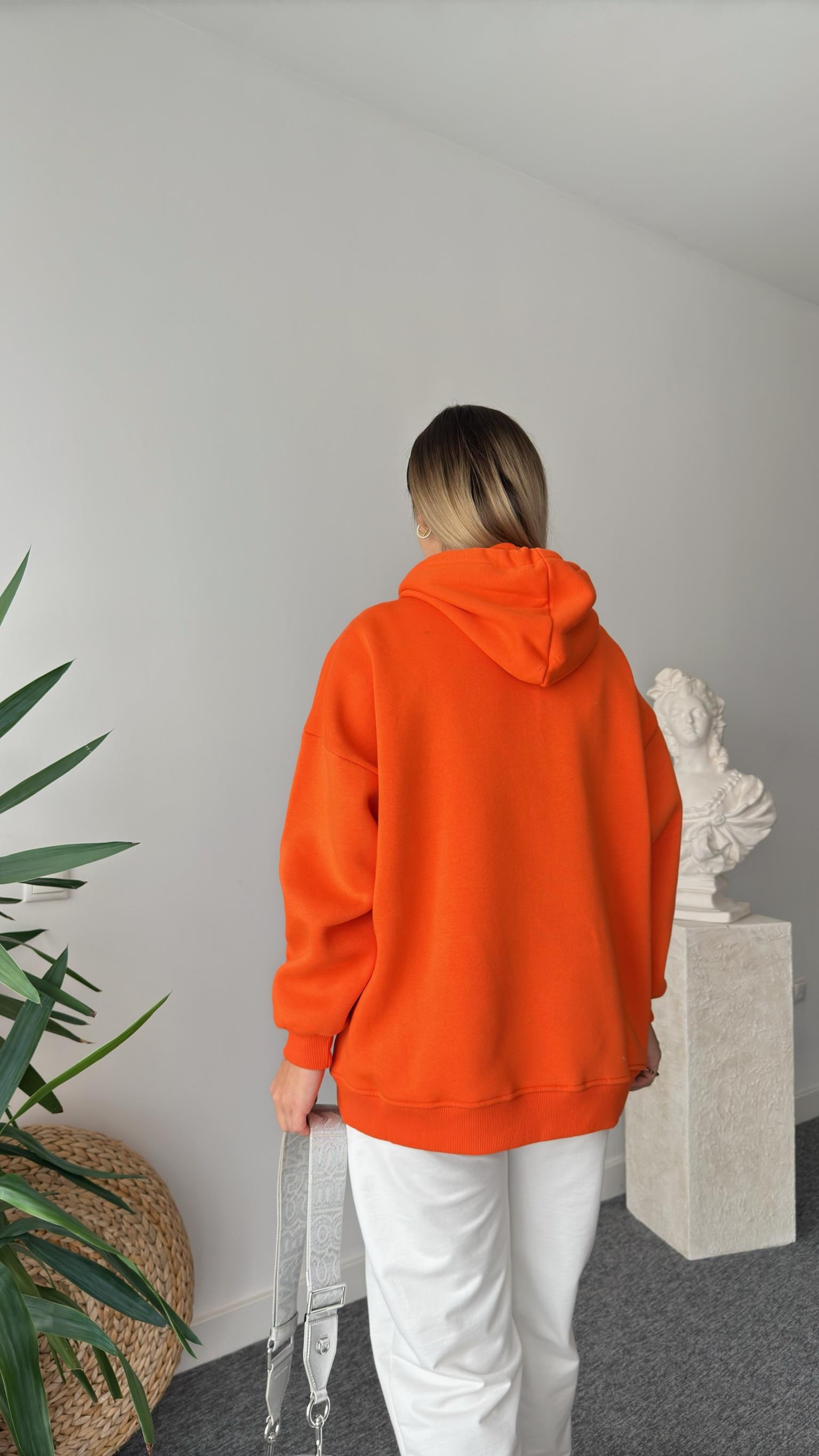 Hummock Yazılı Turuncu Sweatshirt