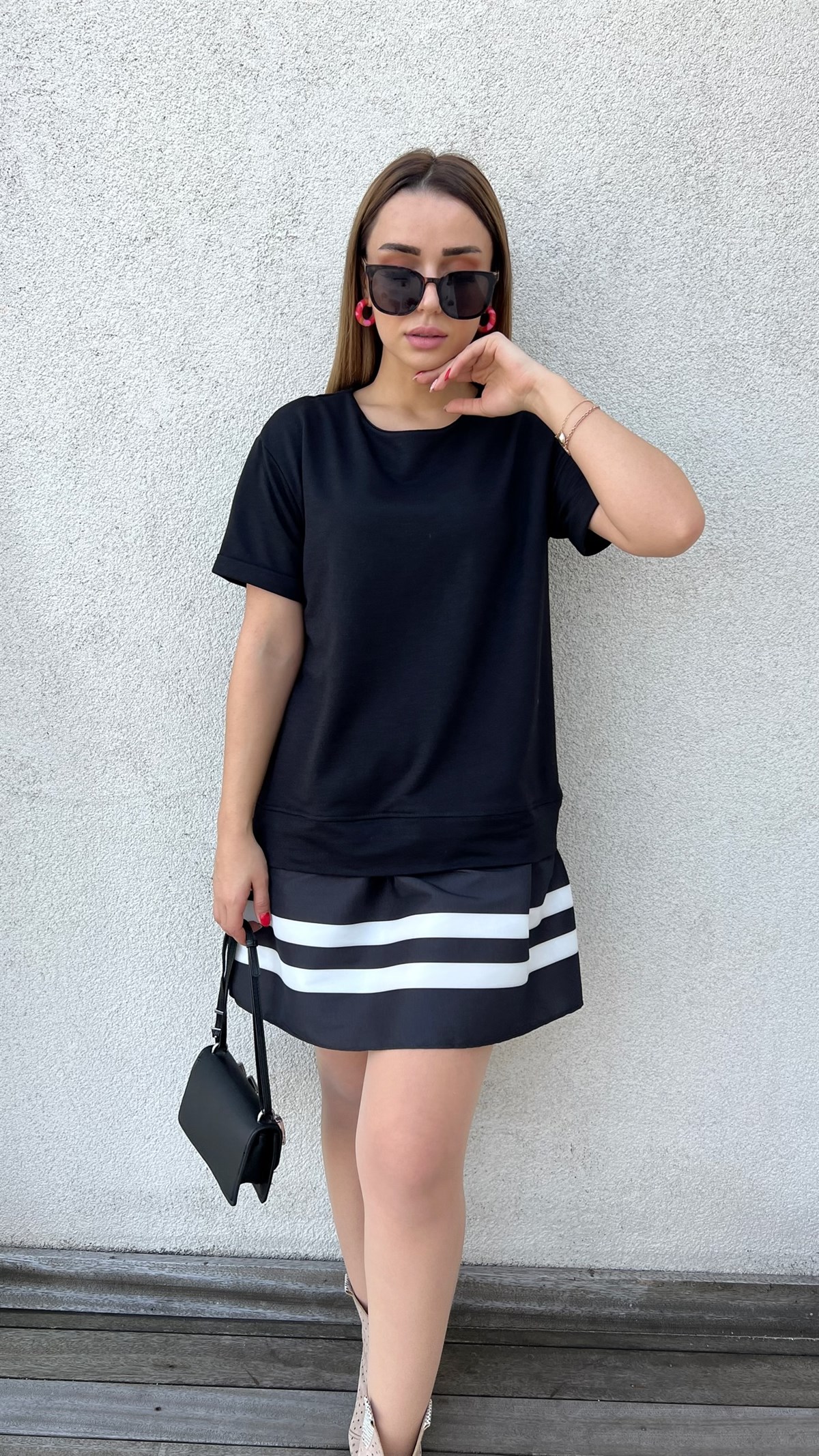 Twist Model Siyah Basic Elbise