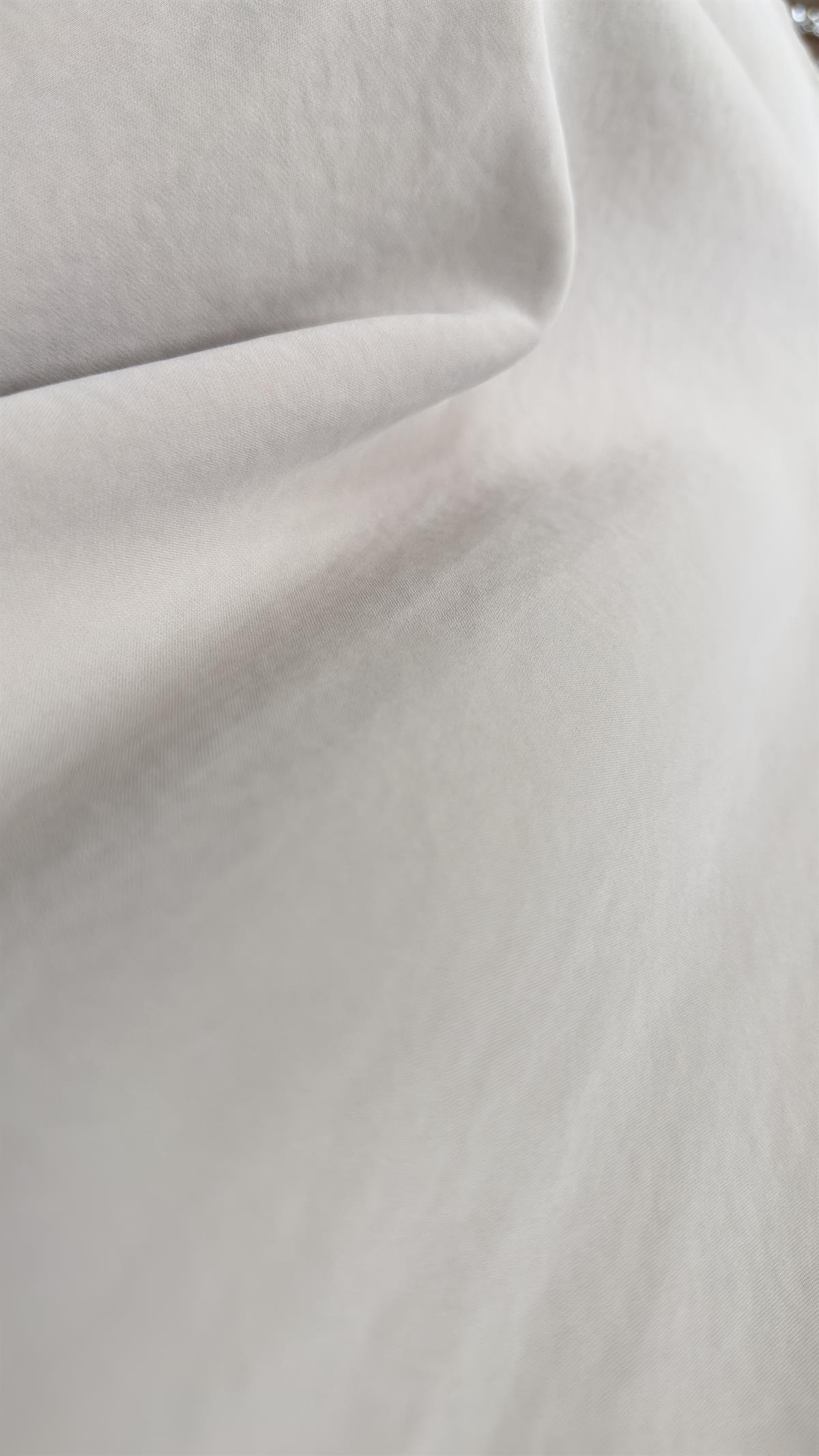 Rina Sırtı Pileli Bej Elbise
