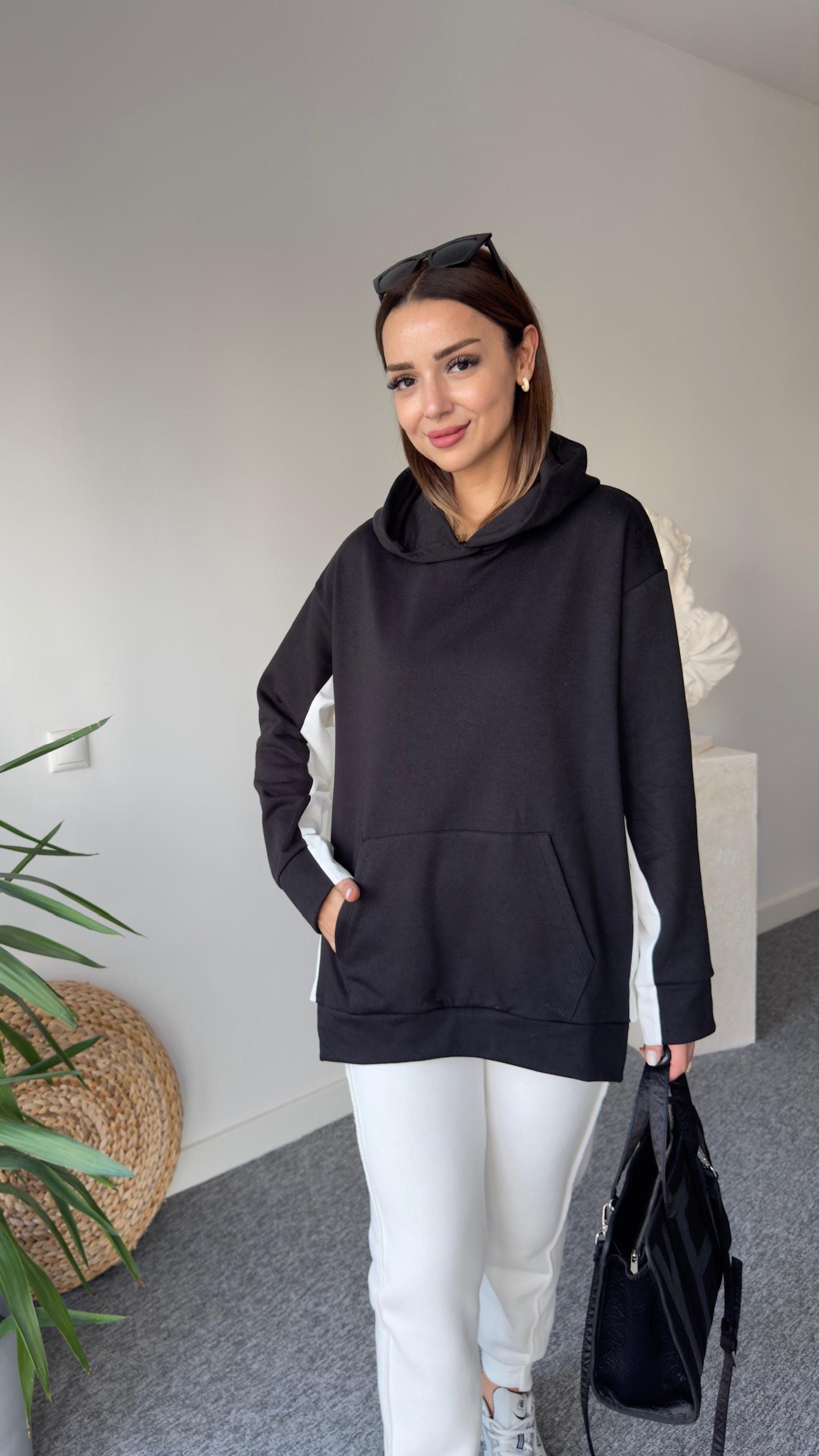 Zra Model Siyah Şardonlu Sweatshirt