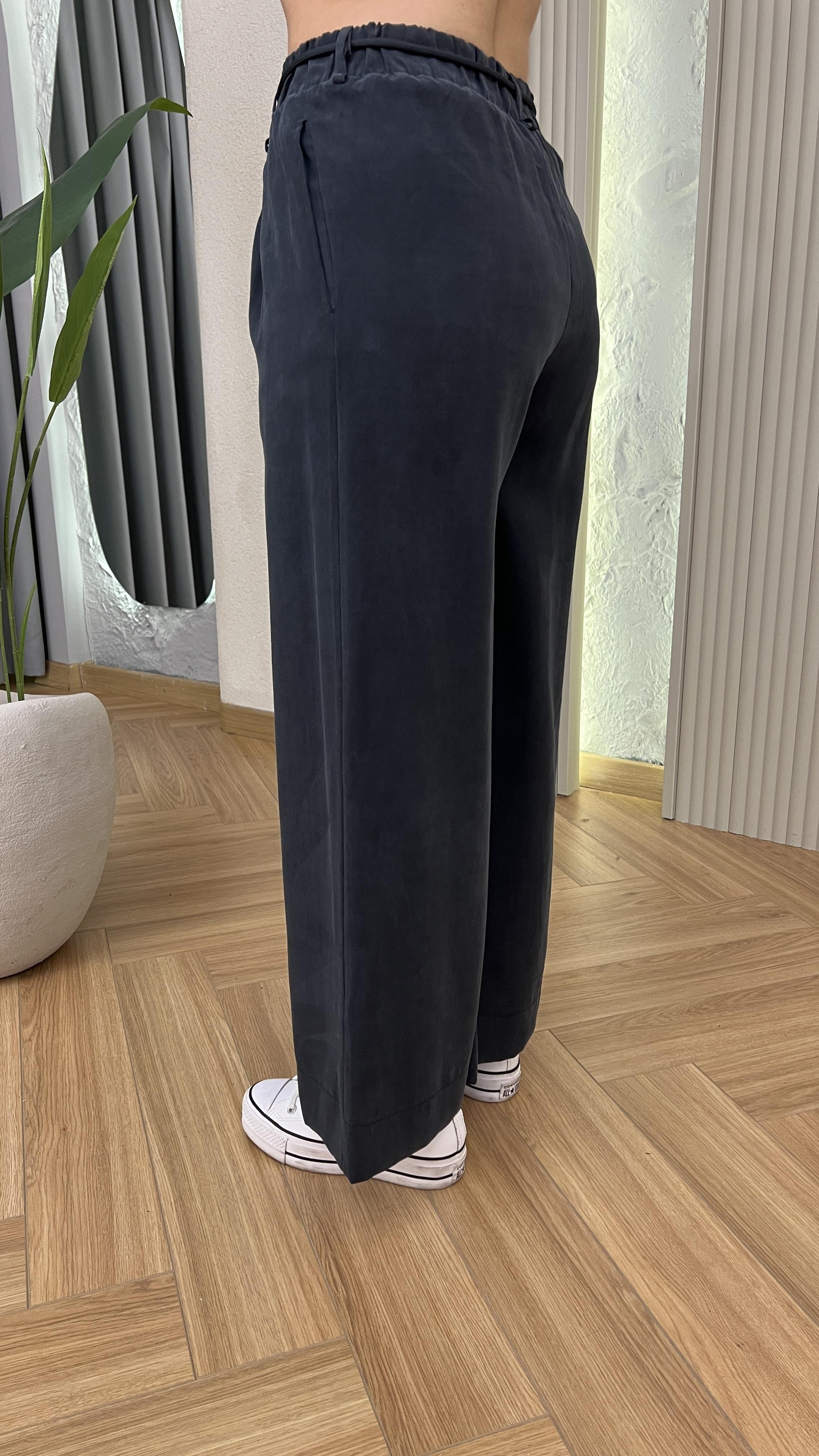 Lilya Bol Paça Bel Lastikli Tensel Pantolon