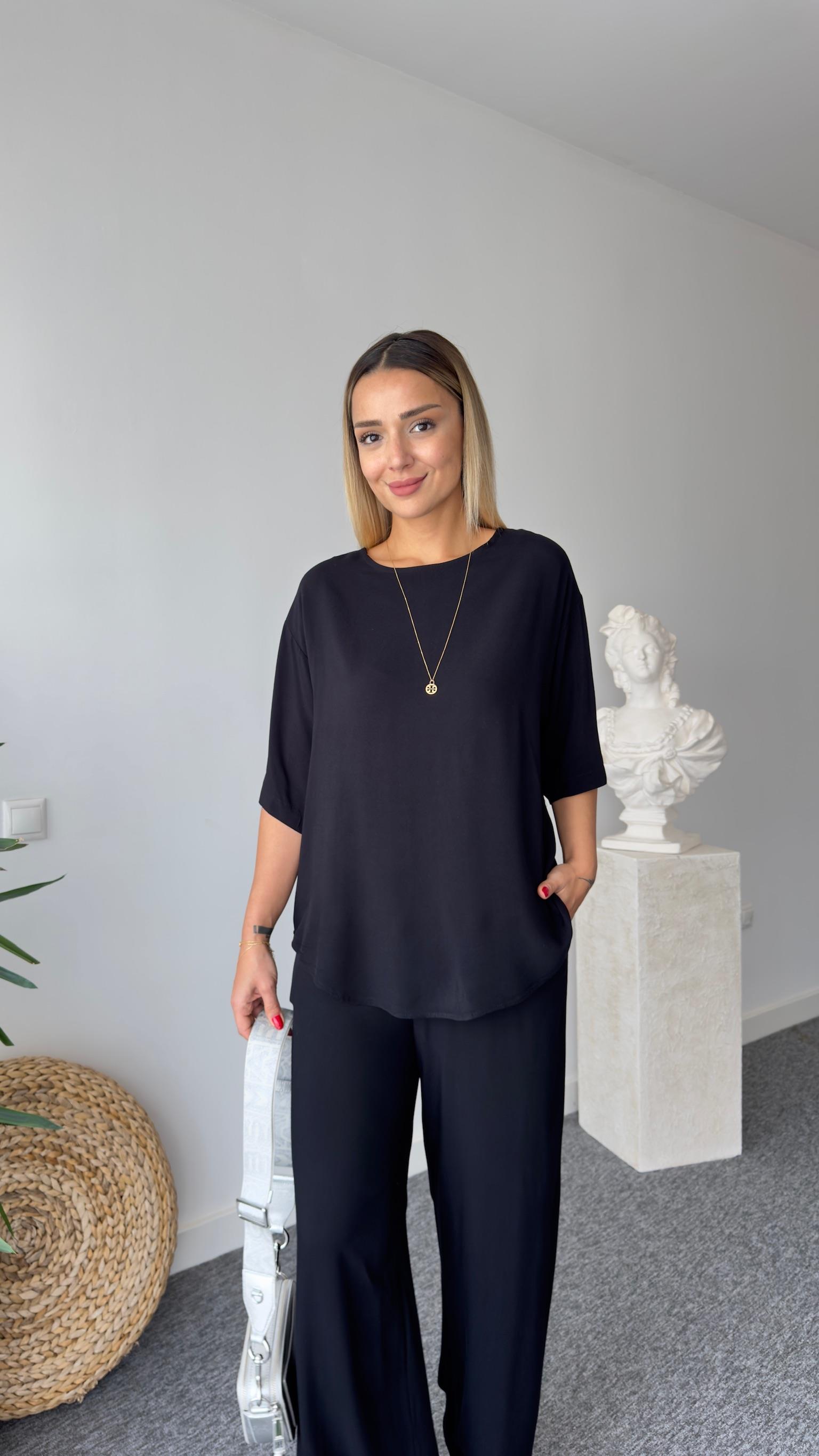 Feroni Siyah İkili Viskon Takım