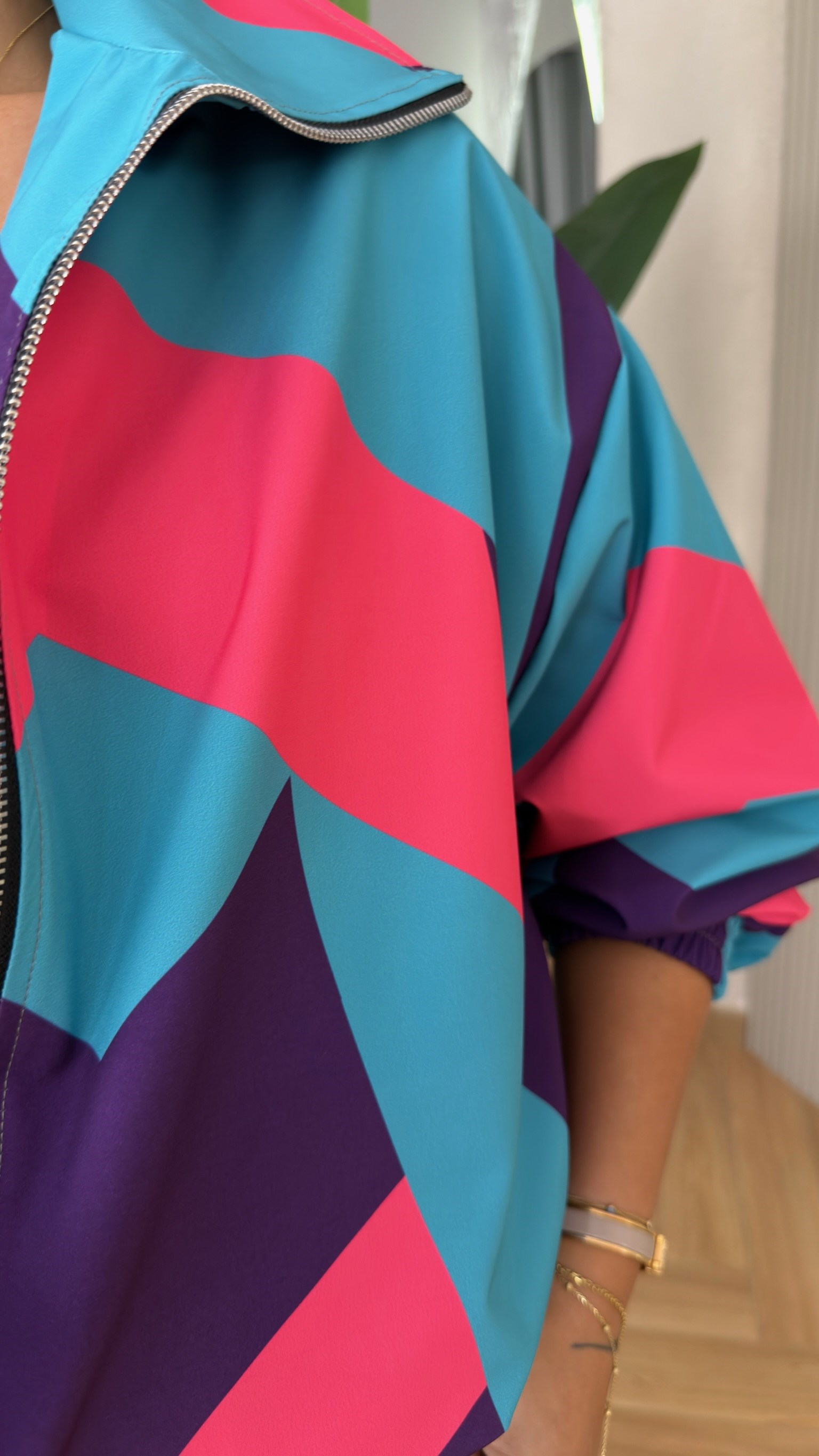 Çok Renkli 80S Vintage Ceket(ÖN SİPARİŞ ÜRÜNÜ)