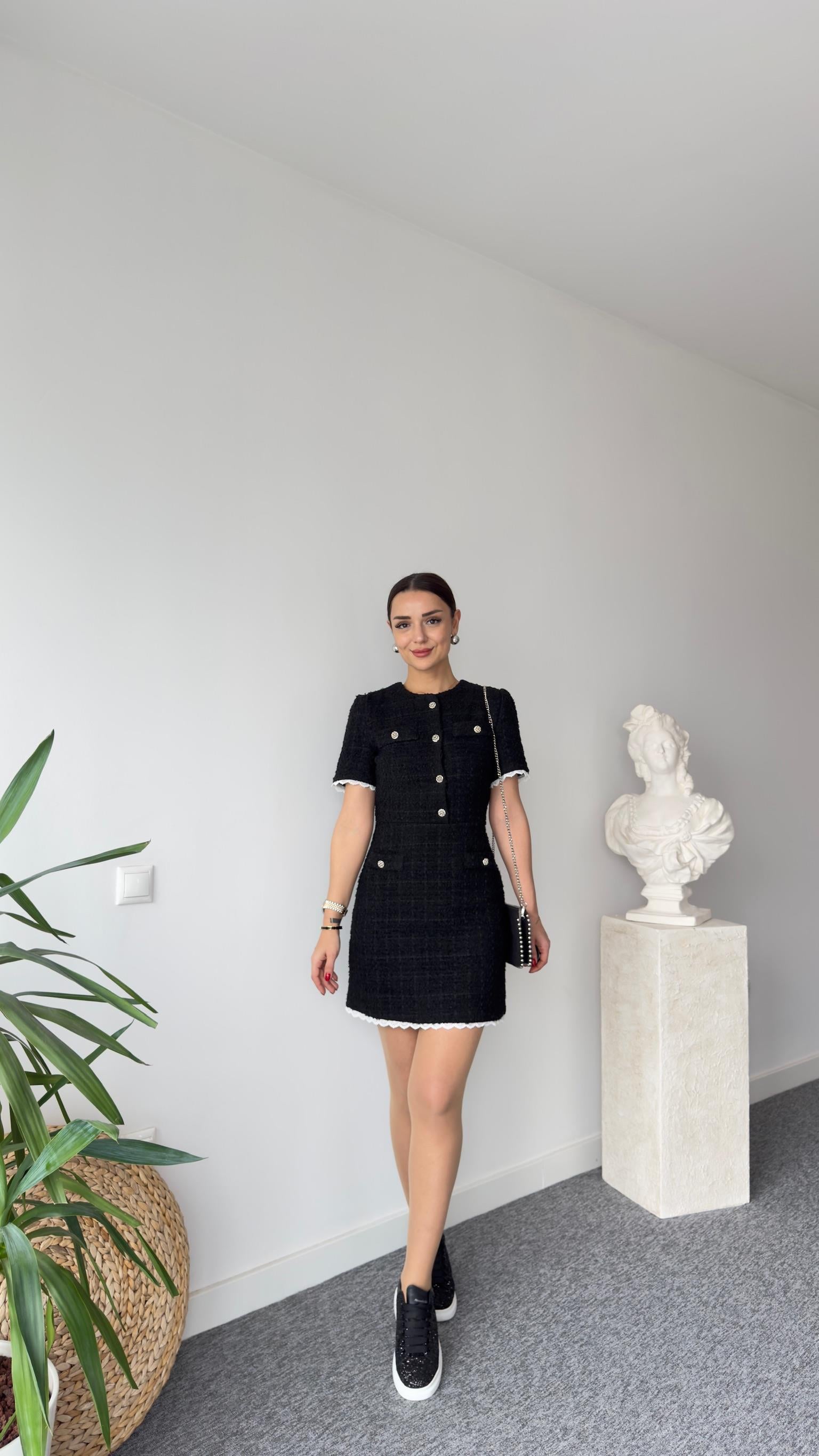 Orj Model Dantel Garnili Tüvit Elbise