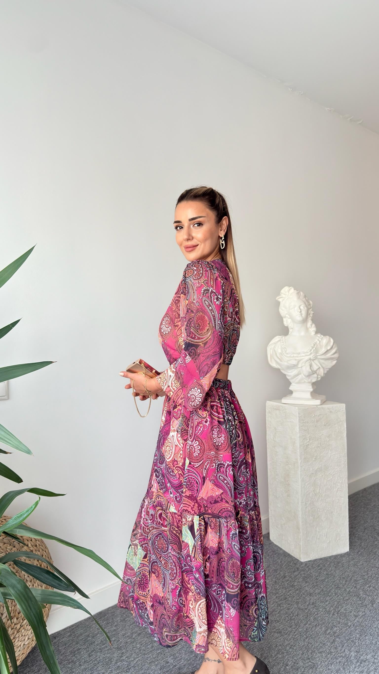 Bel Dekolteli Zra Model Elbise