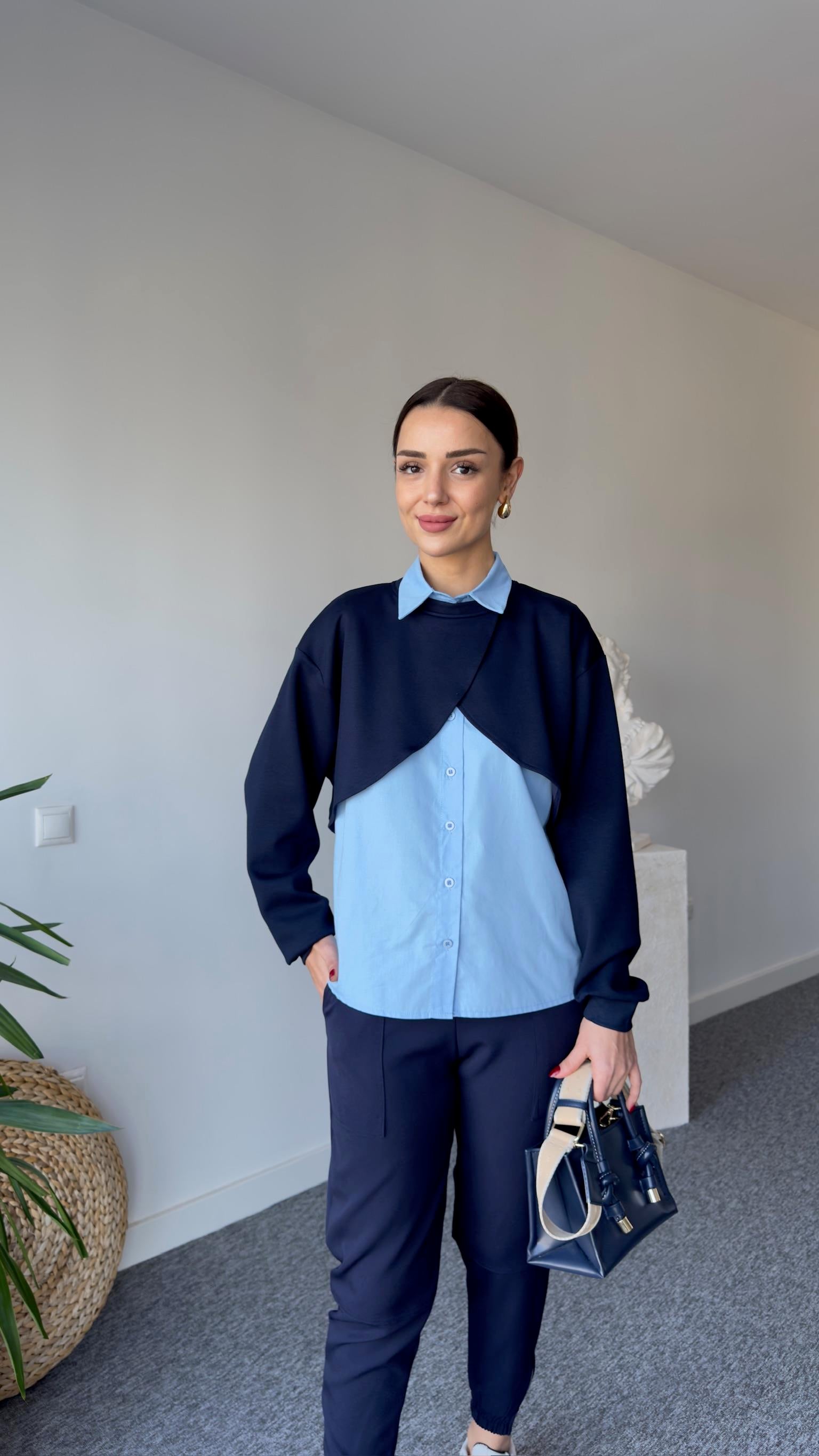 Sani İki Parça Gömlekli Laci Sweat