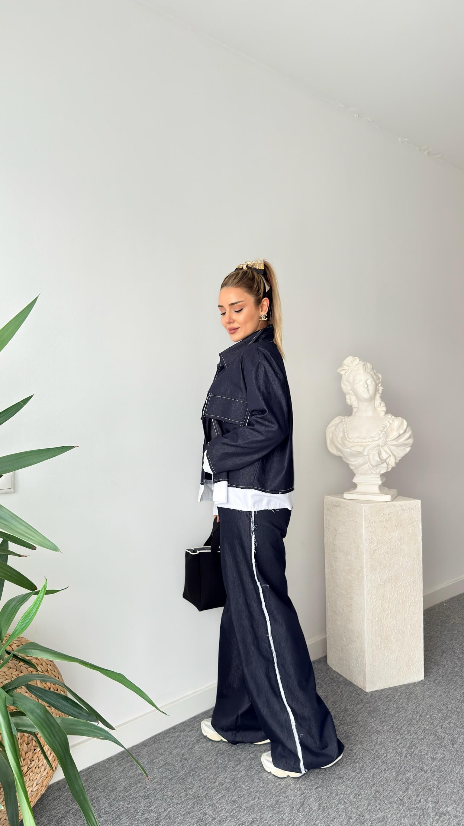 Lukas Kot Garnili Salaş Denim Takım