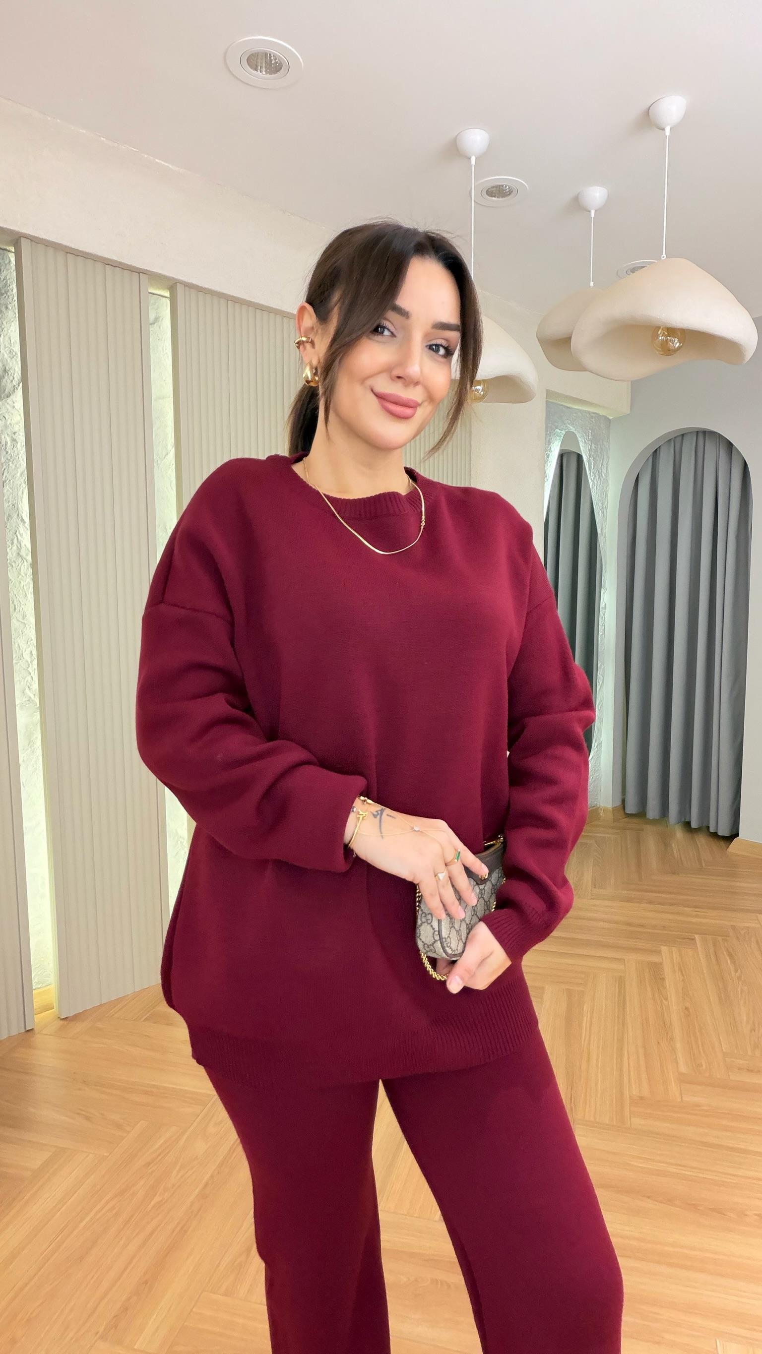 Bordo Riaba Triko Takım