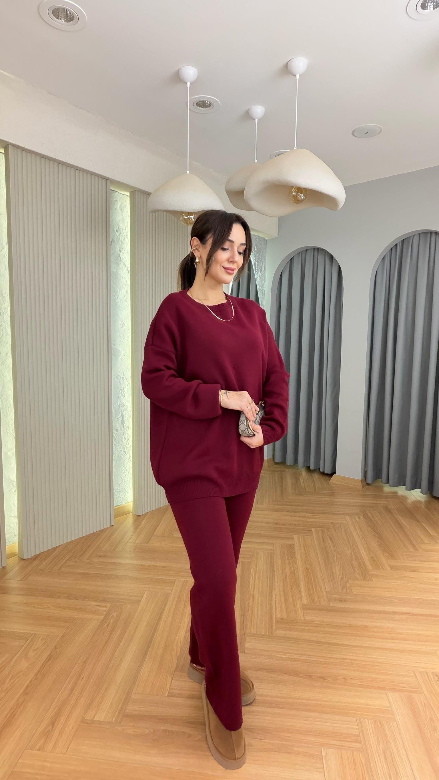 Bordo Riaba Triko Takım