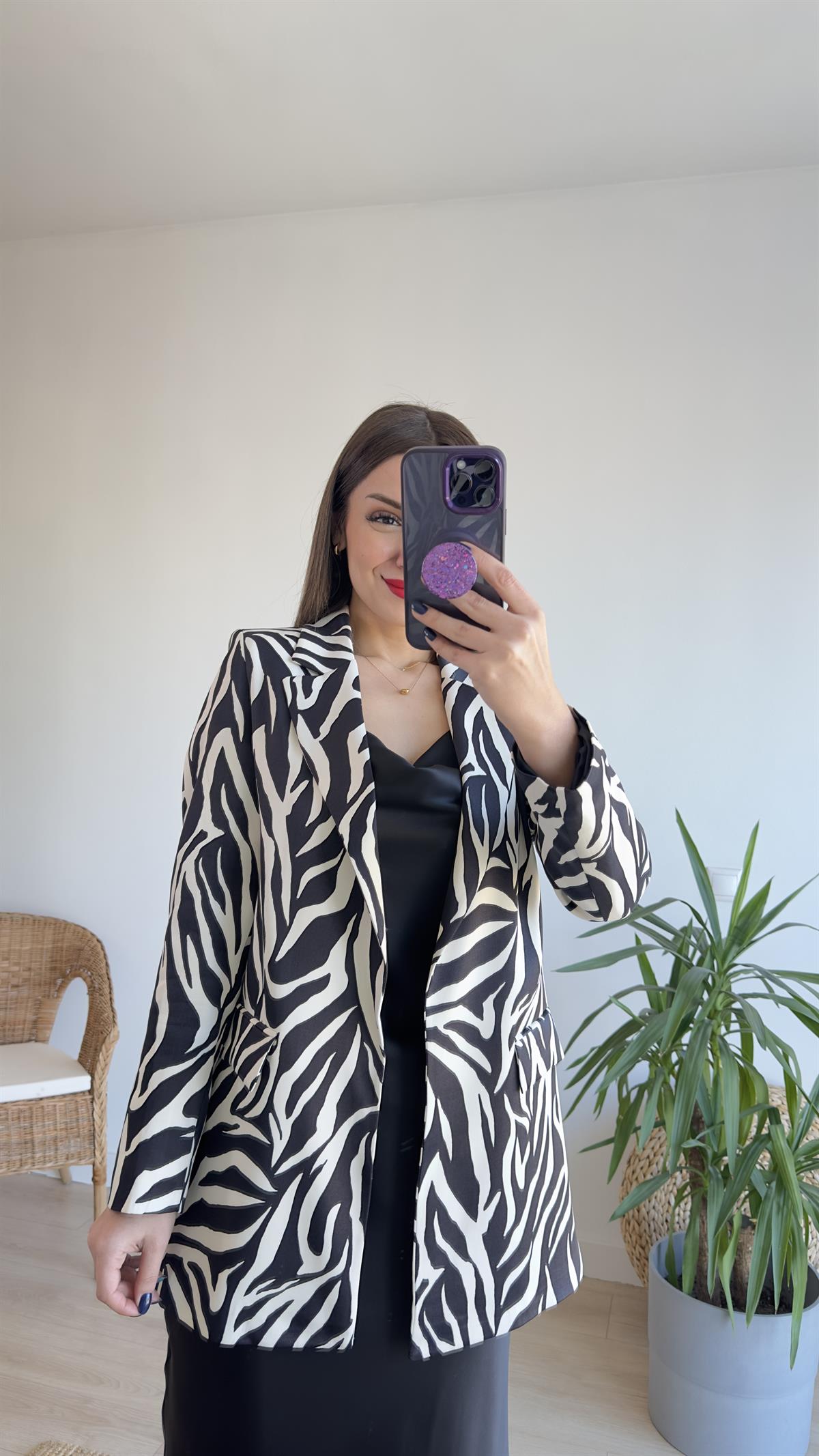 Marka Model Zebra Saten Ceket