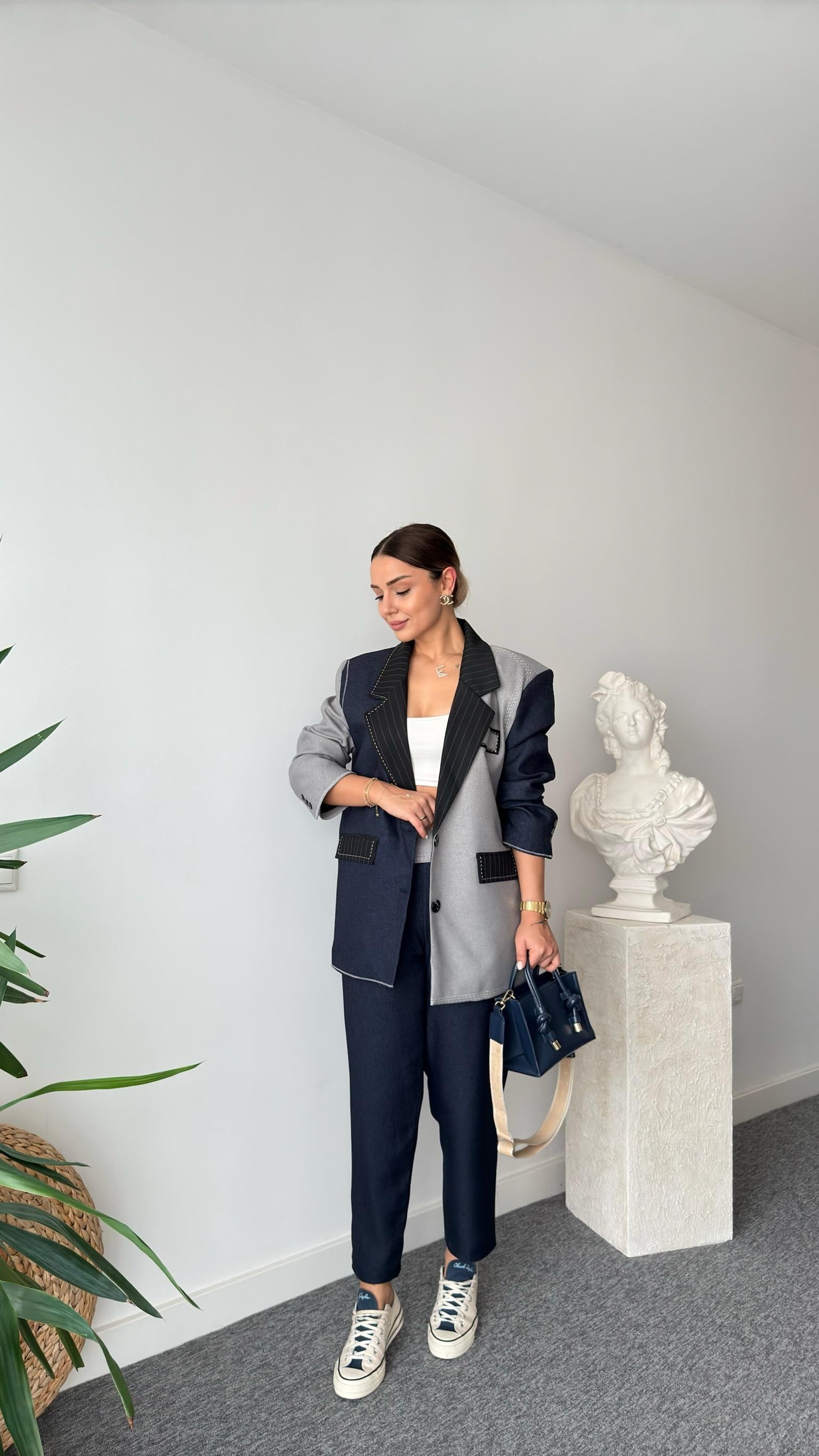July Renk Geçişli Tasarım Blazer Ceket