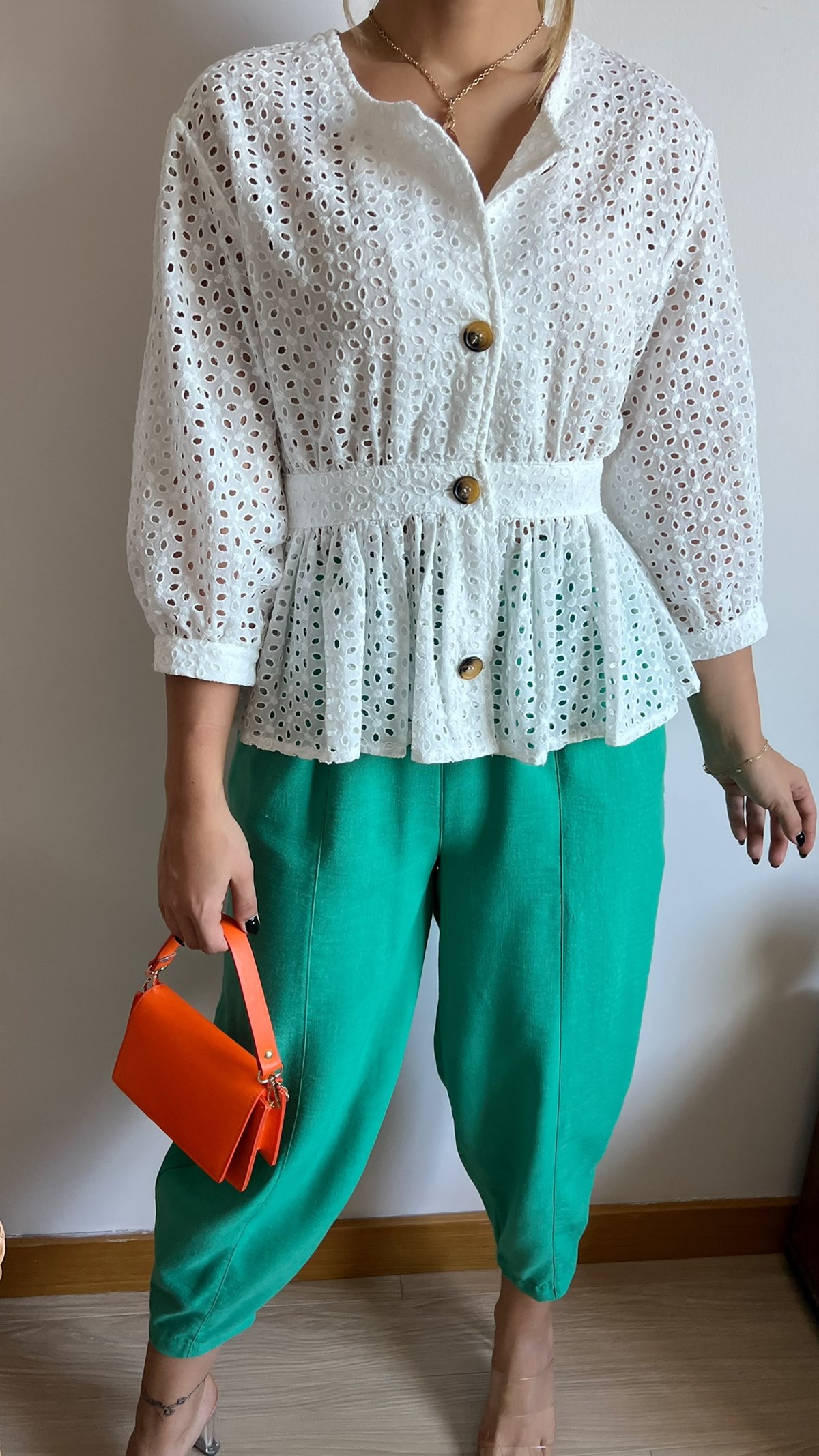 Zara Model Fisto İşlemeli Ceket