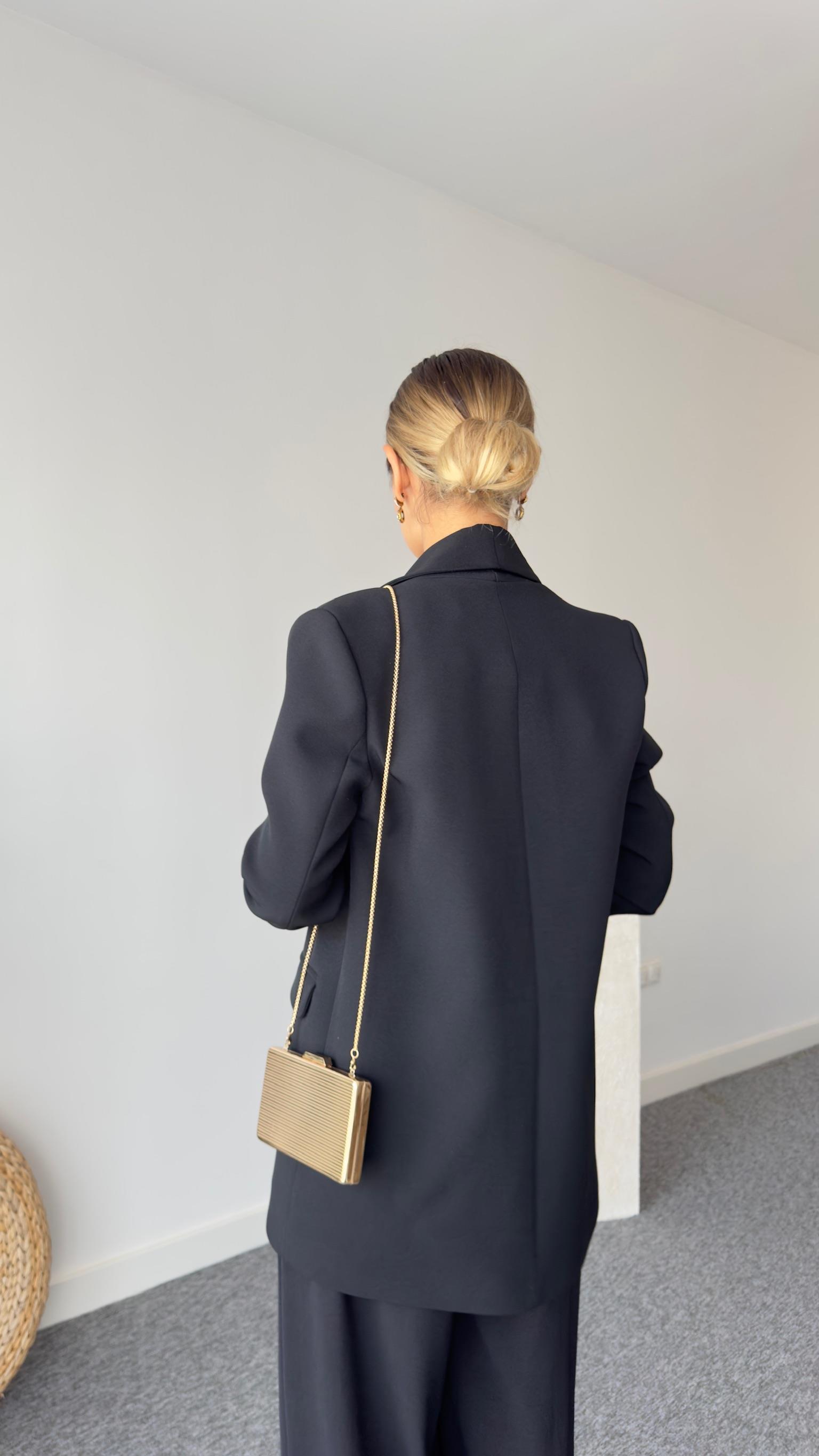 Şal Yaka Leopar Astarlı Blazer Ceket