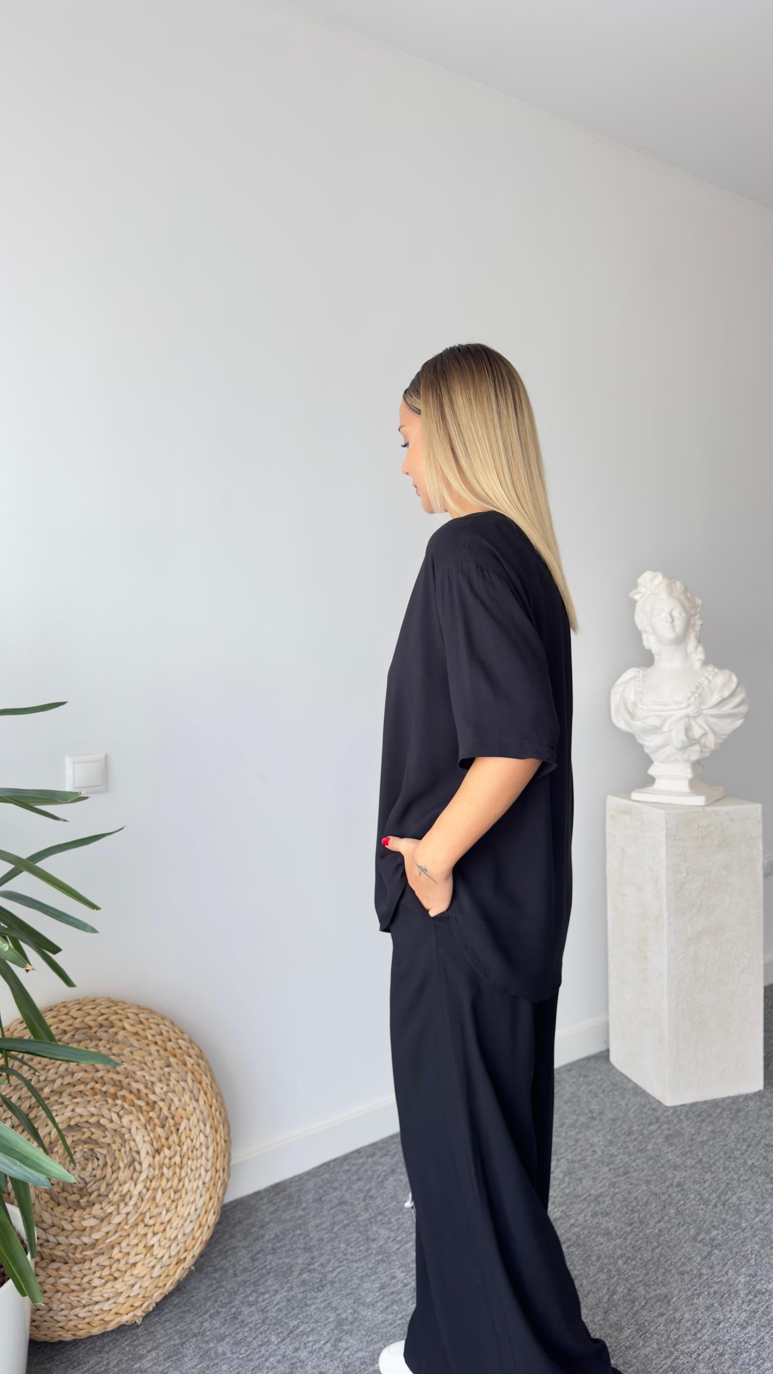 Feroni Siyah İkili Viskon Takım