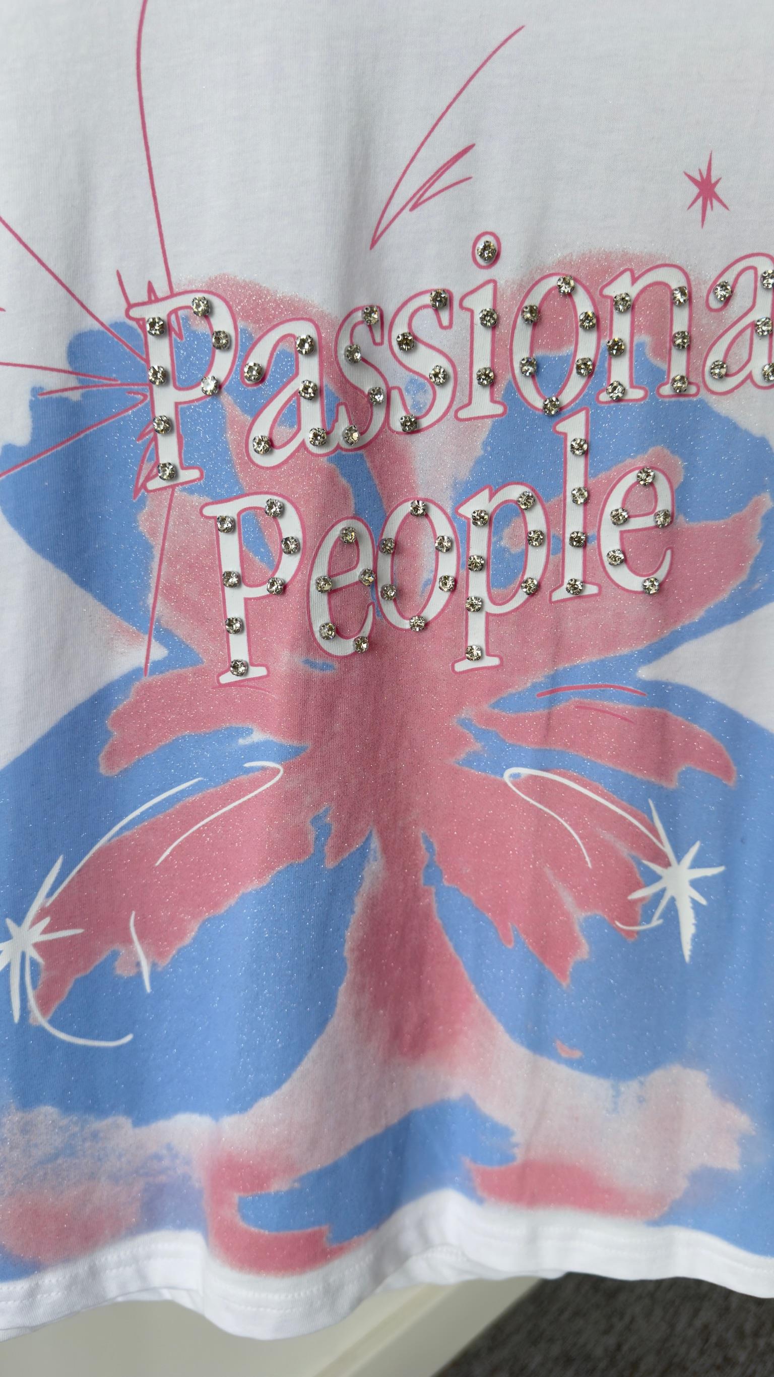 Pezu Taşlı Poplin Detay Tshirt