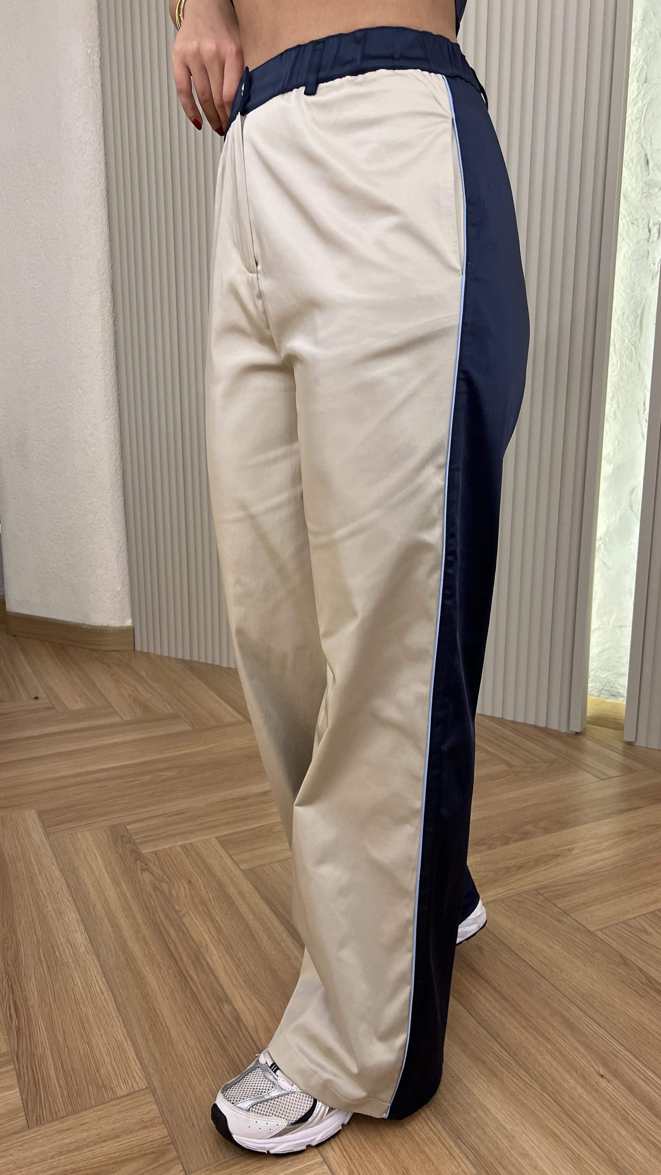 Tio Tok Saten Çift Renk Premium Pantolon