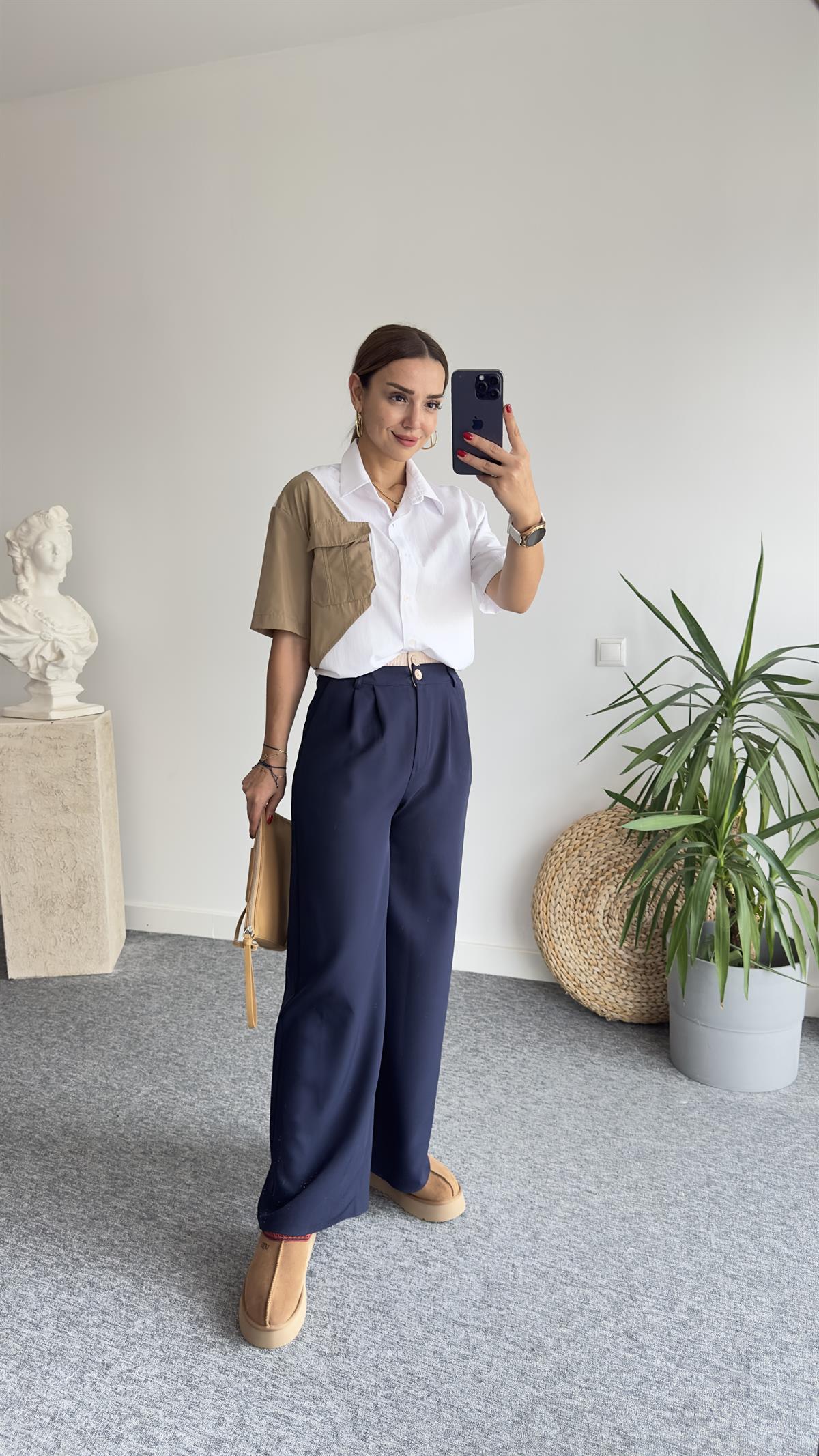 Garnili Marka Model Beyaz Gömlek