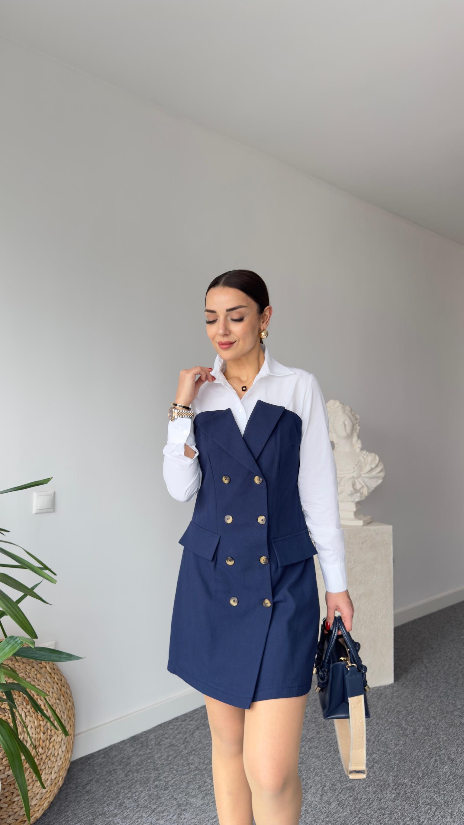 Mein Poplin Garnili Gabardin Elbise 