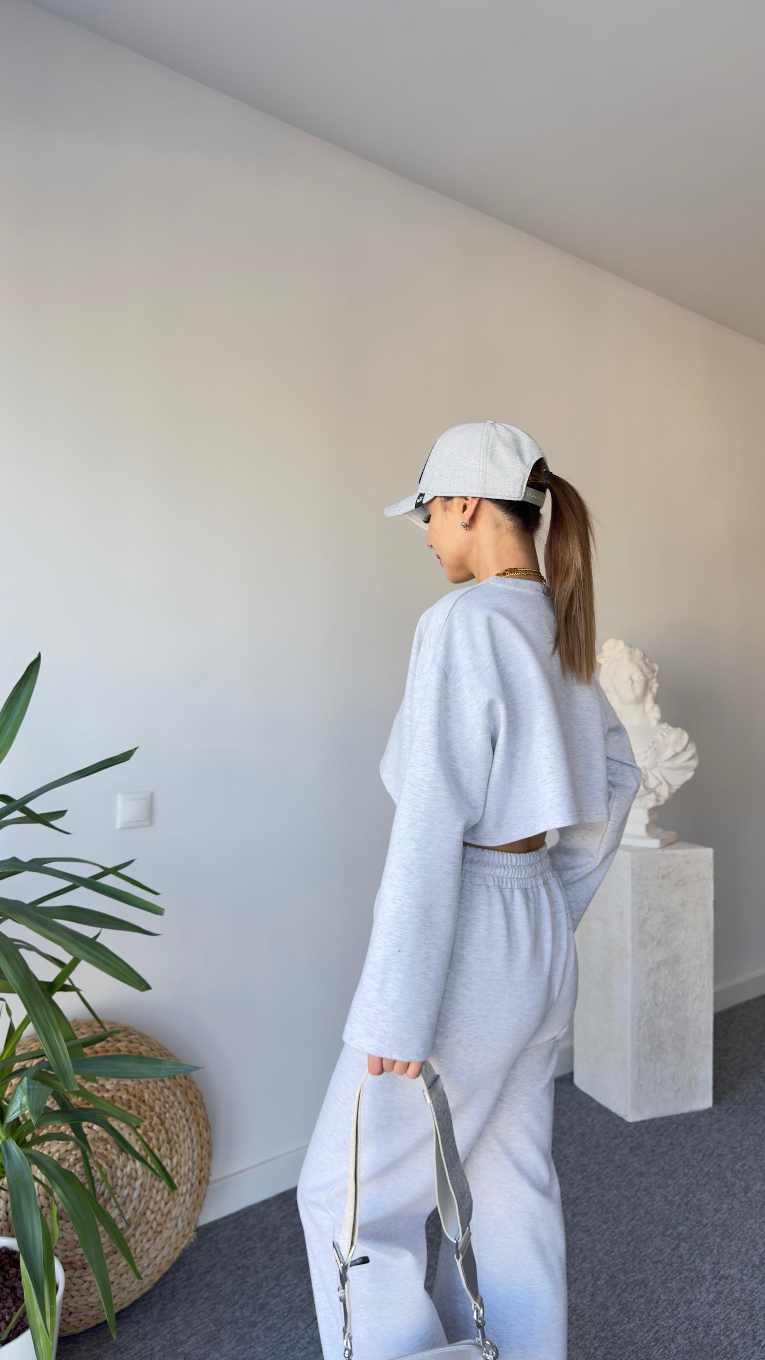 Çift Parça Siyah Atletli Brooklyn Sweat