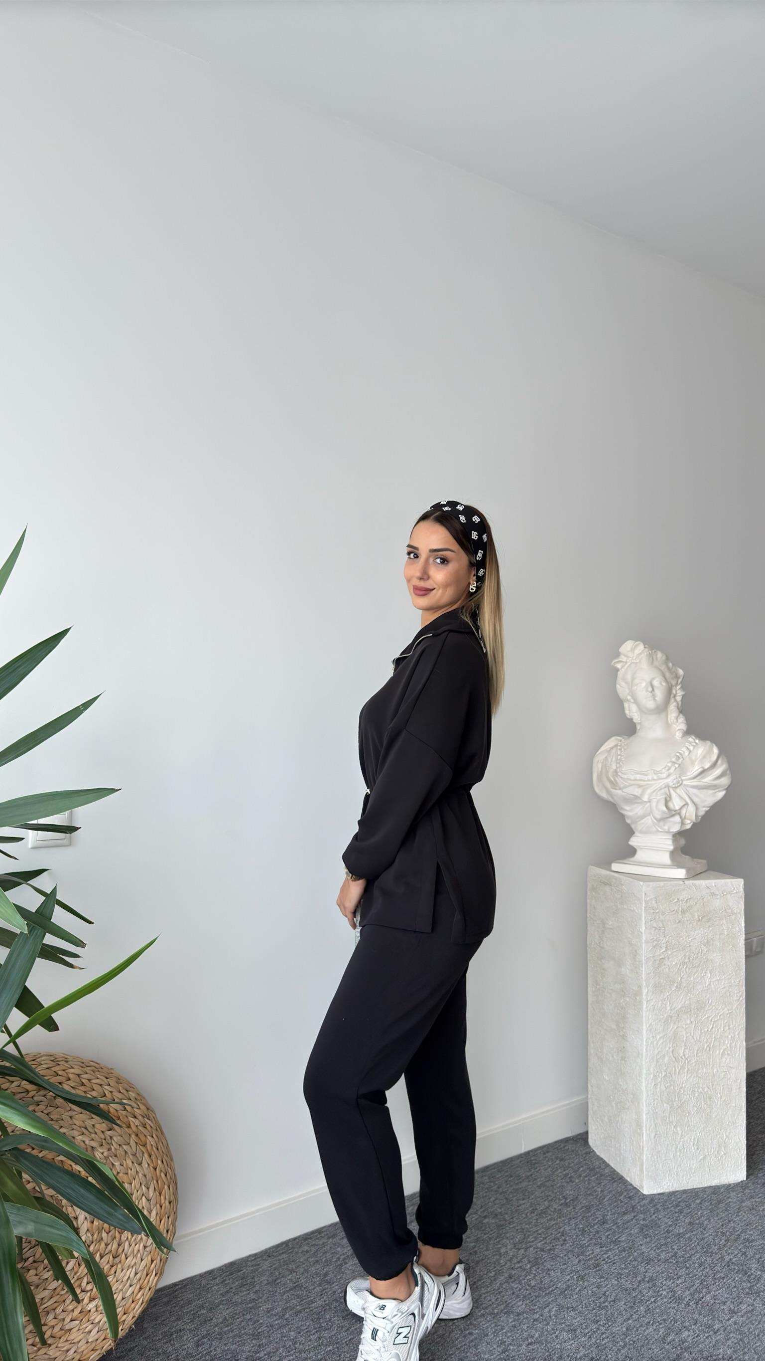 Renan Bel Büzgülü Yarım Fermuar Modal Takım