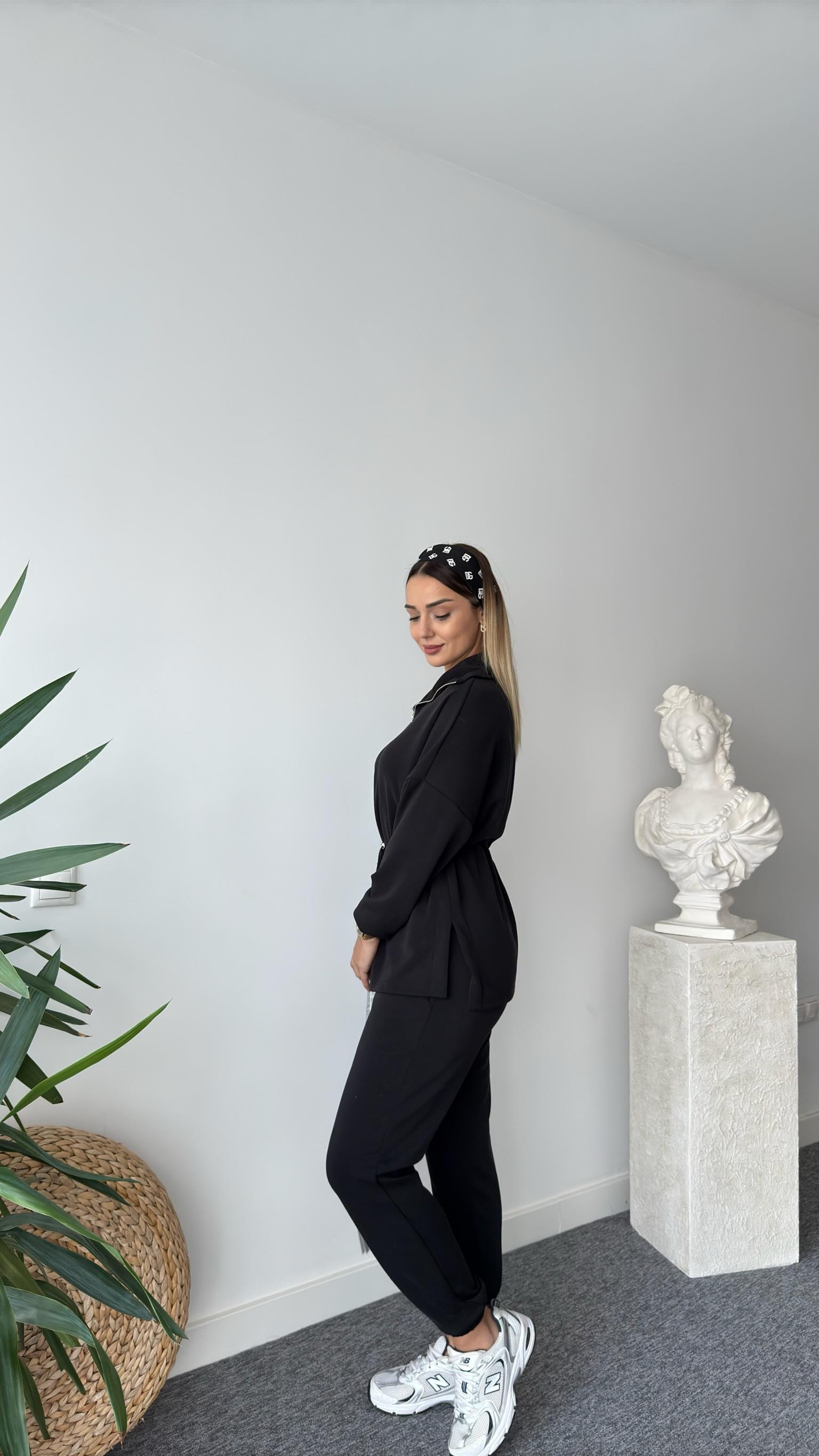 Renan Bel Büzgülü Yarım Fermuar Modal Takım