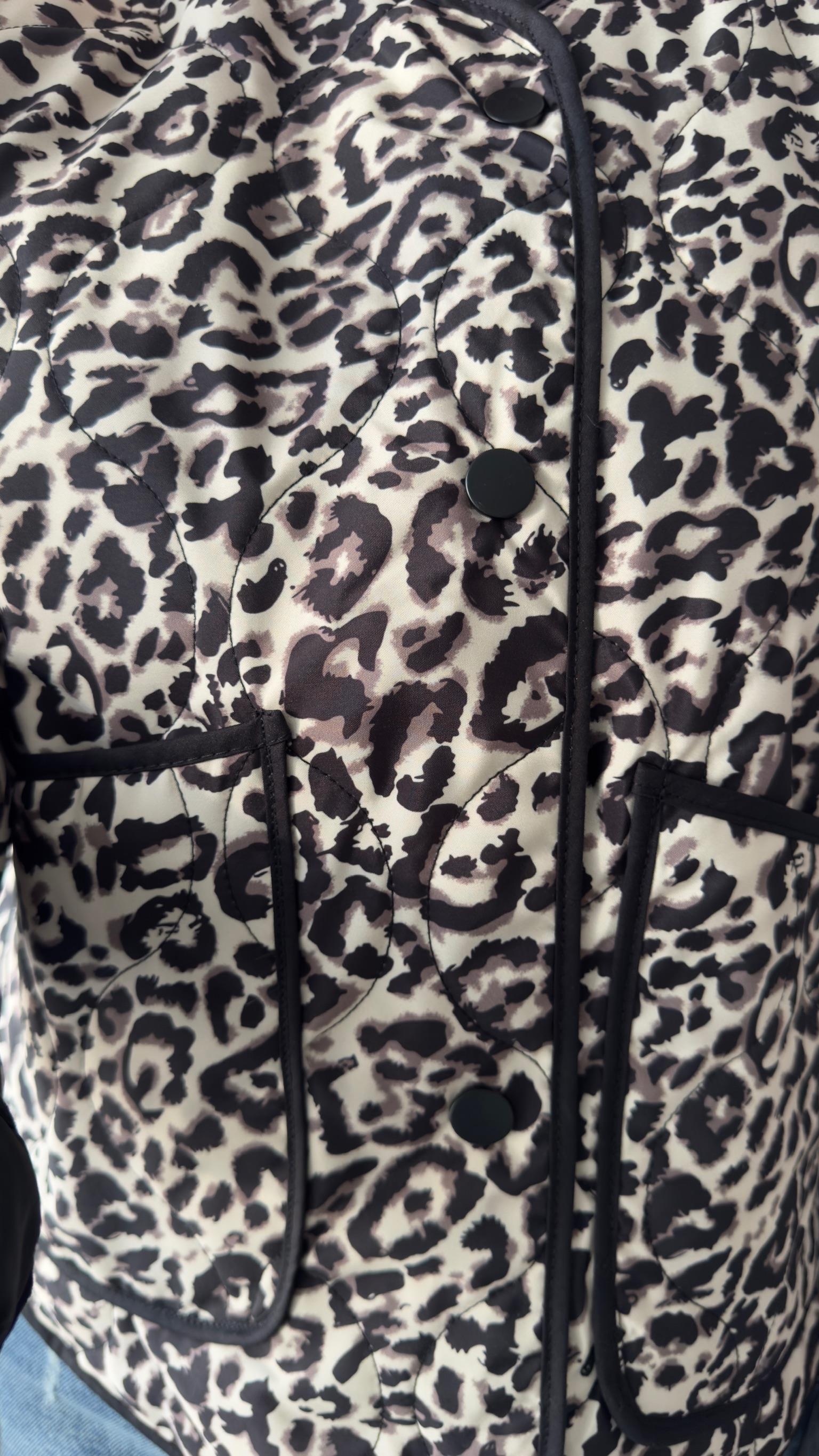 Nikol Biyeli Zra Model Leopar Kapitone Ceket