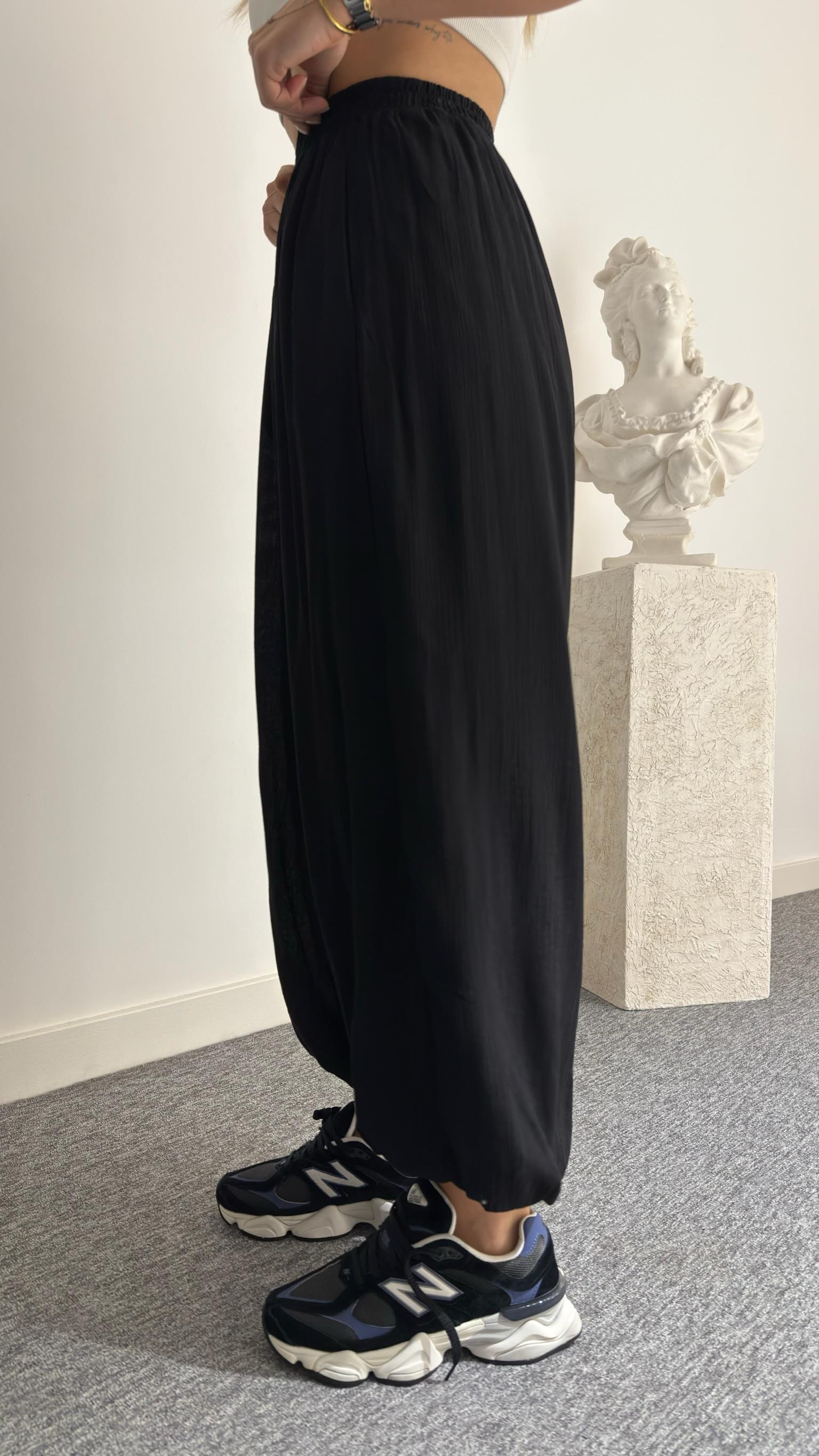 Siyah Rangis Şalvar Model Pantolon