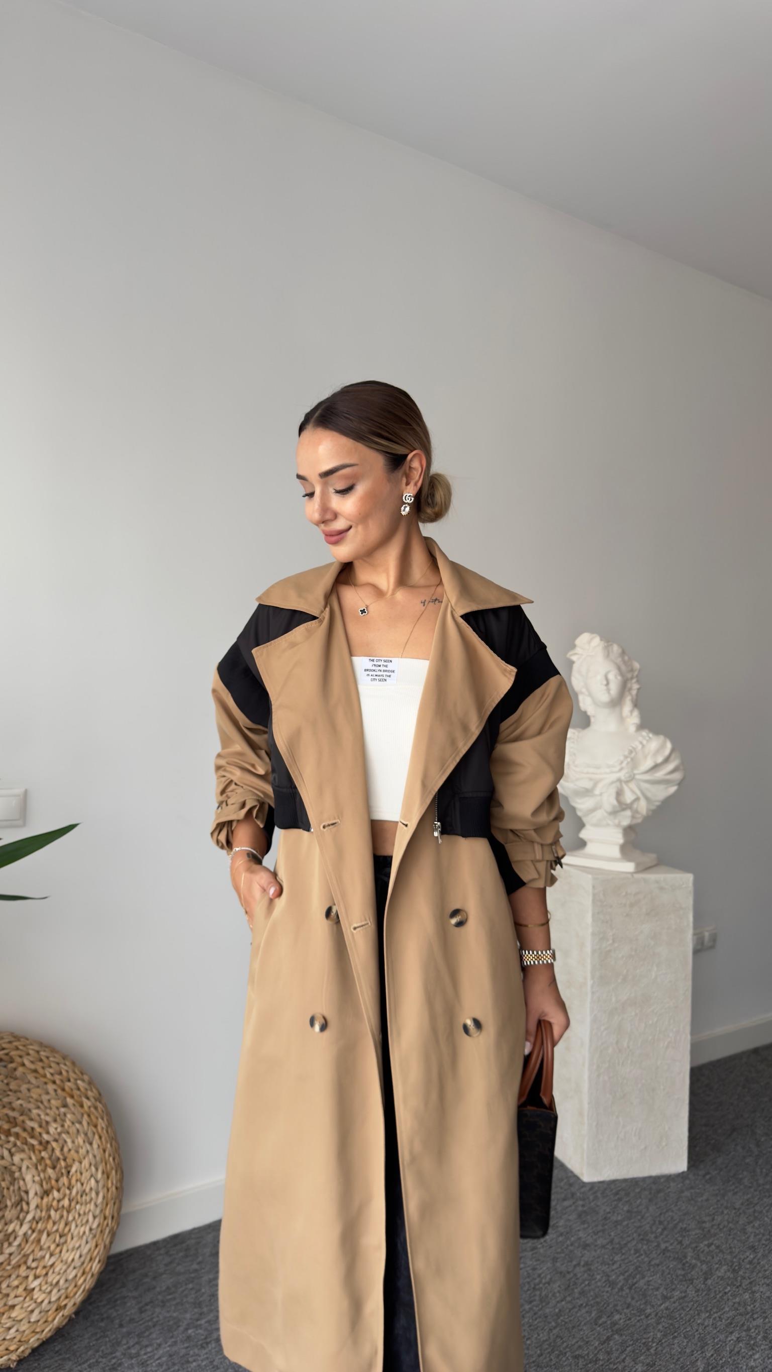 Rayna Paraşüt Detayı Marka Model Trençkot