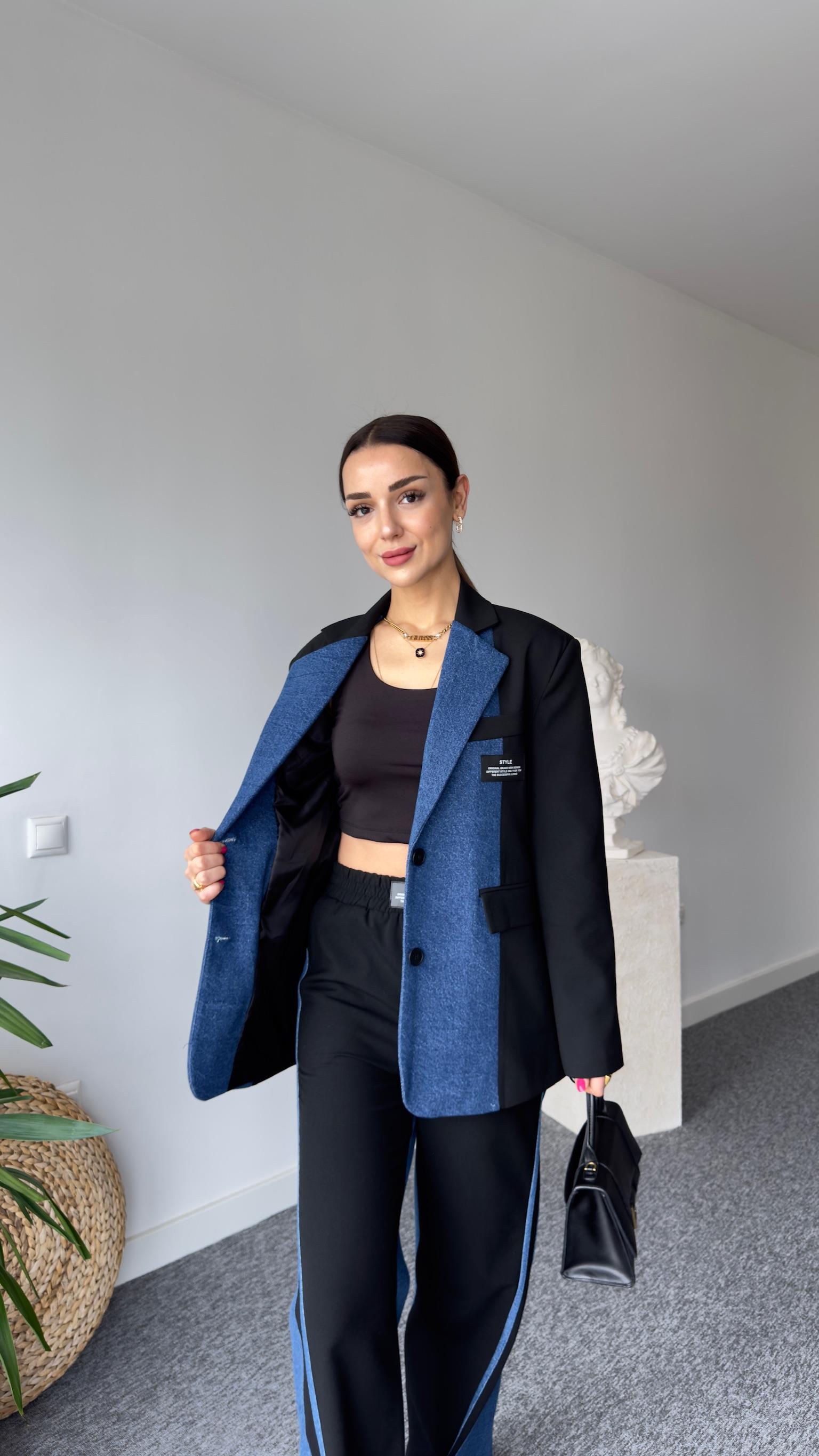 Emmy Kot Detaylı Tasarım Blazer Ceket